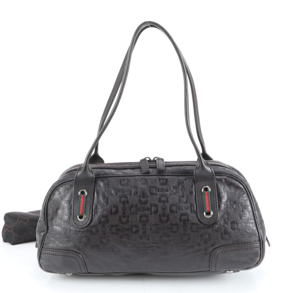 美品 グッチ シェリー ライン 293594 レザー トート バッグ ミニ