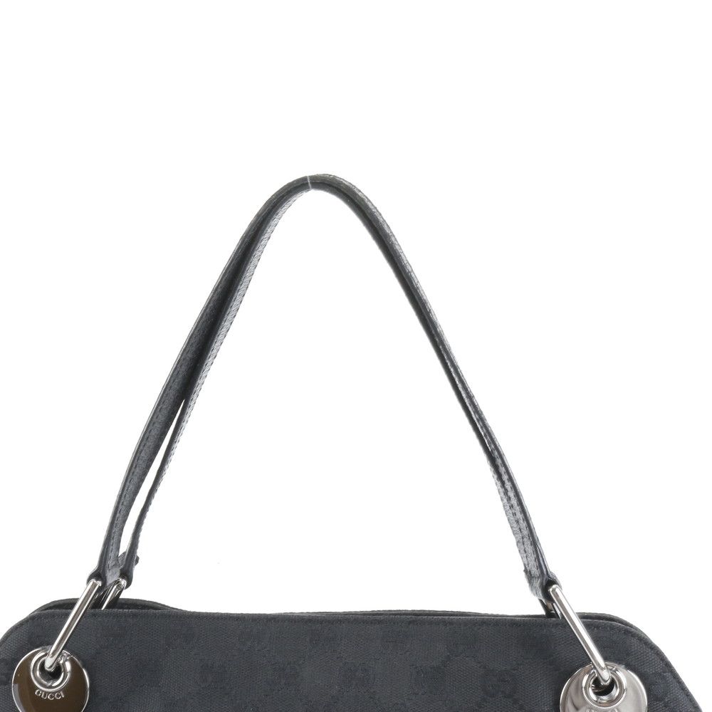 美品 グッチ GG キャンバス エクリプス 121023 レザー トート バッグ