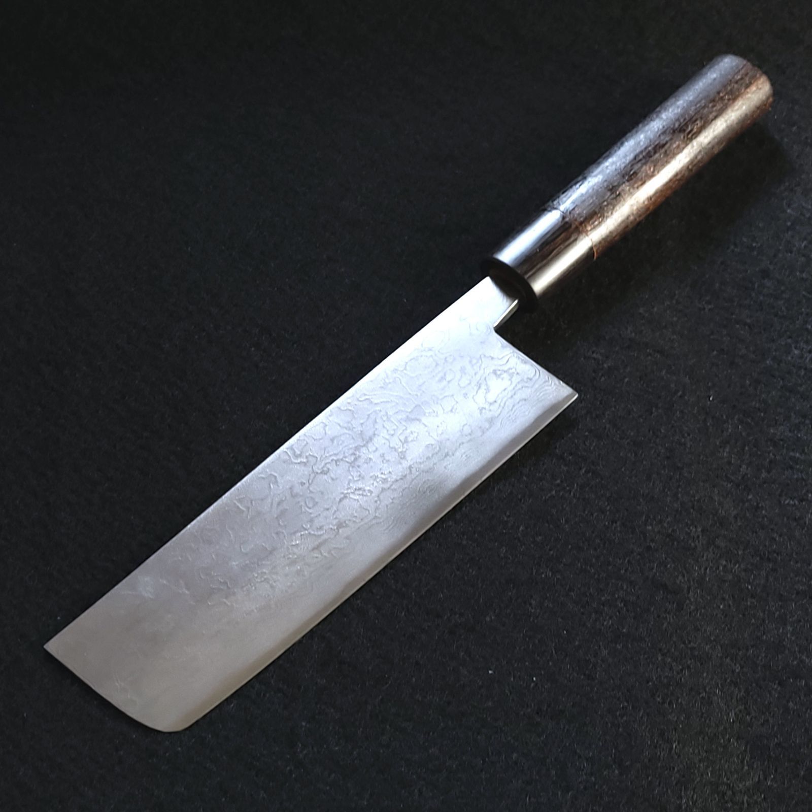 青紙2号 多層鋼 磨 菜切包丁 165㎜ G9395 月光作 1点物 - メルカリ