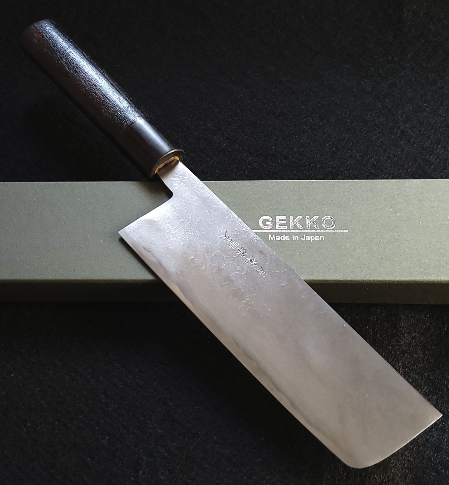 青紙2号 多層鋼 磨 菜切包丁 165㎜ G9395 月光作 1点物 - メルカリ