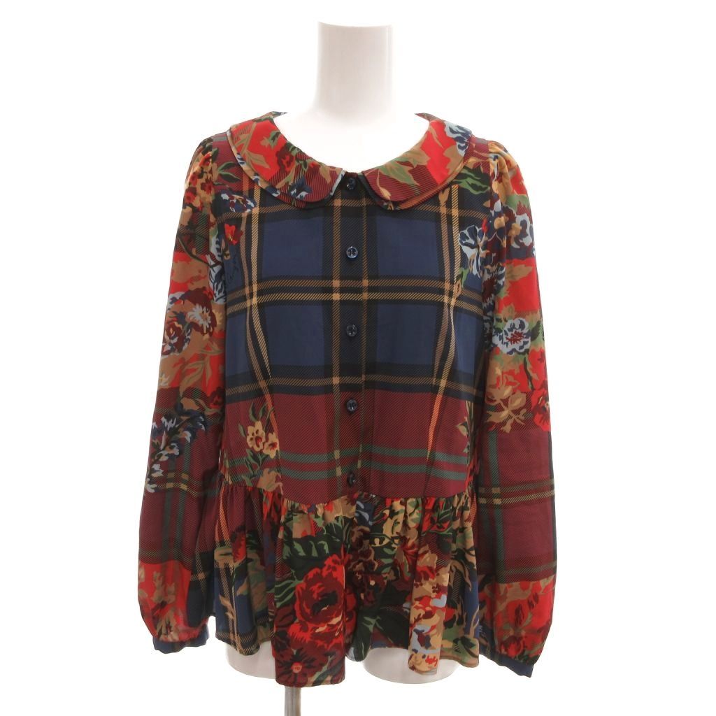 ロイスクレヨン Lois CRAYON 美品 シャツ ブラウス M マルチカラー