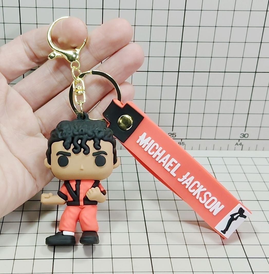 マスコット型 キーホルダー マイケル・ジャクソン #4】D01-30/FRI
