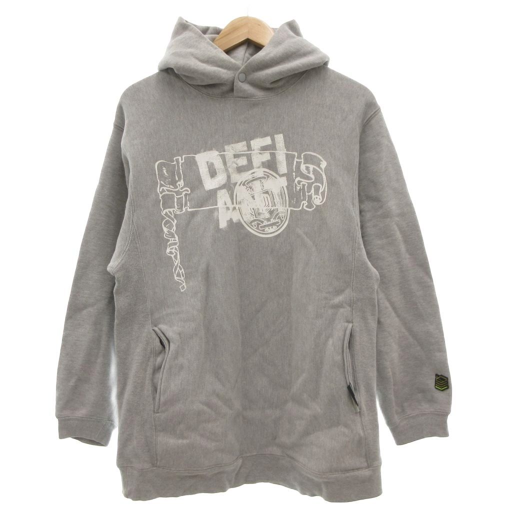 ブレス Breath パーカー L グレー 長袖 フード付き グラフィック