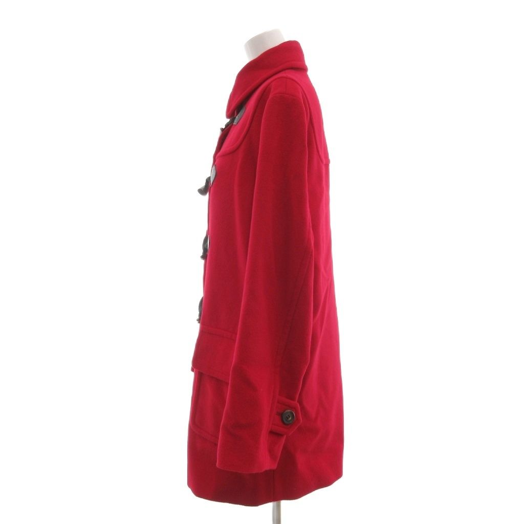赤いダッフルコート トグルボタン付き アンクライン ANNE KLEIN ダッフルコート ウール 7 赤 長袖 トグル