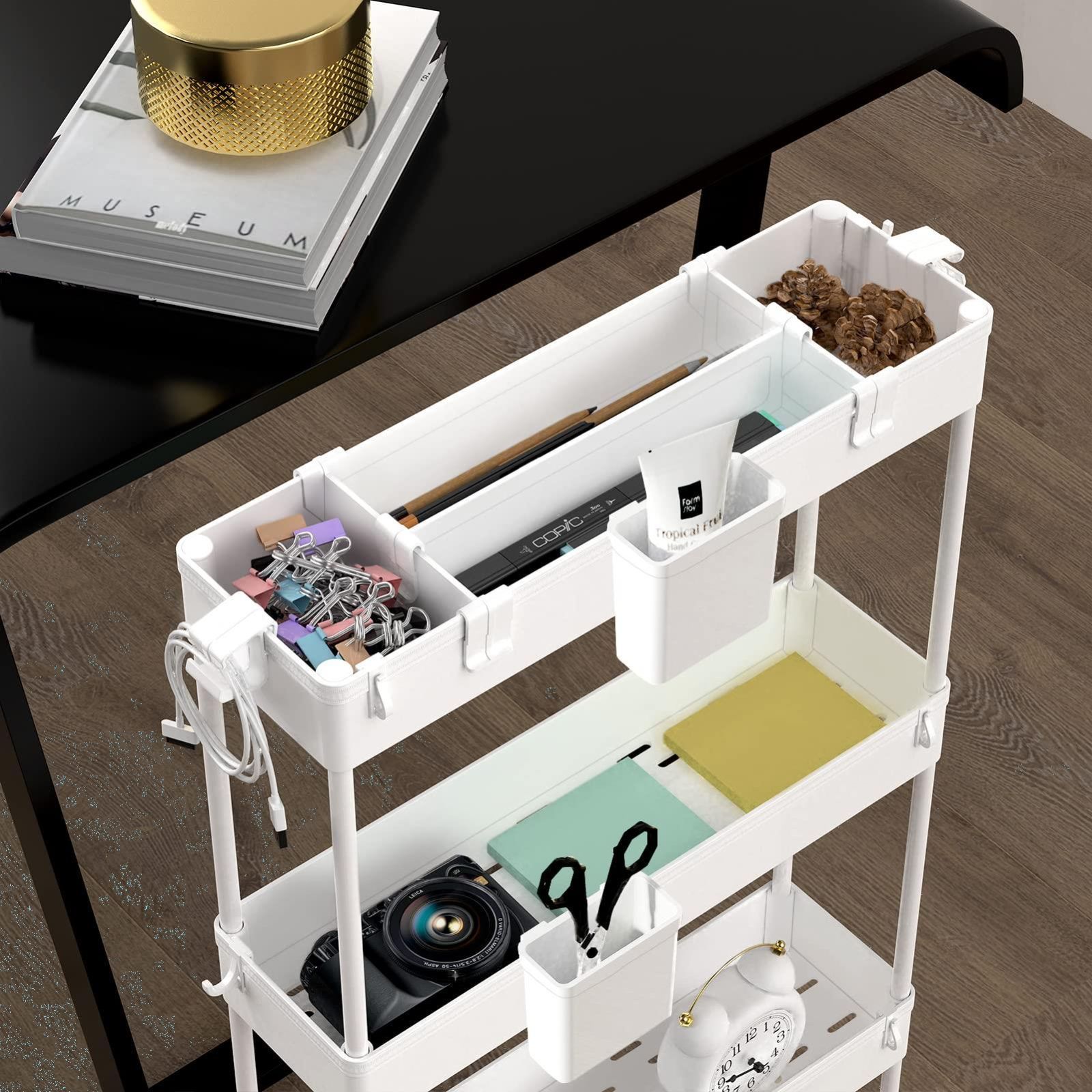 在庫処分】SPACEKEEPER キッチンワゴン 隙間収納 スリム 13cm 収納