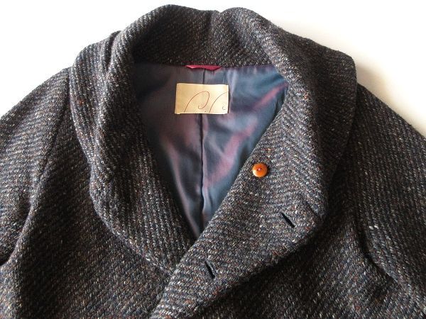 Pallas Palace パラスパレス 玉虫裏地付 ウールツイード ヘチマ襟