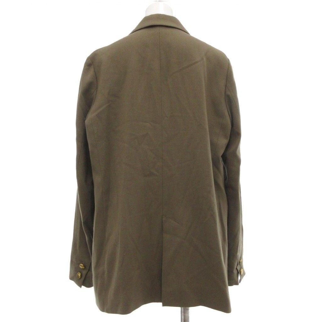 新品　NOBLE ブラウン ウールフラノジャケット　38 ノーブル NOBLE ブレザー ウール 38 ブラウン 長袖 ダブルブレスト