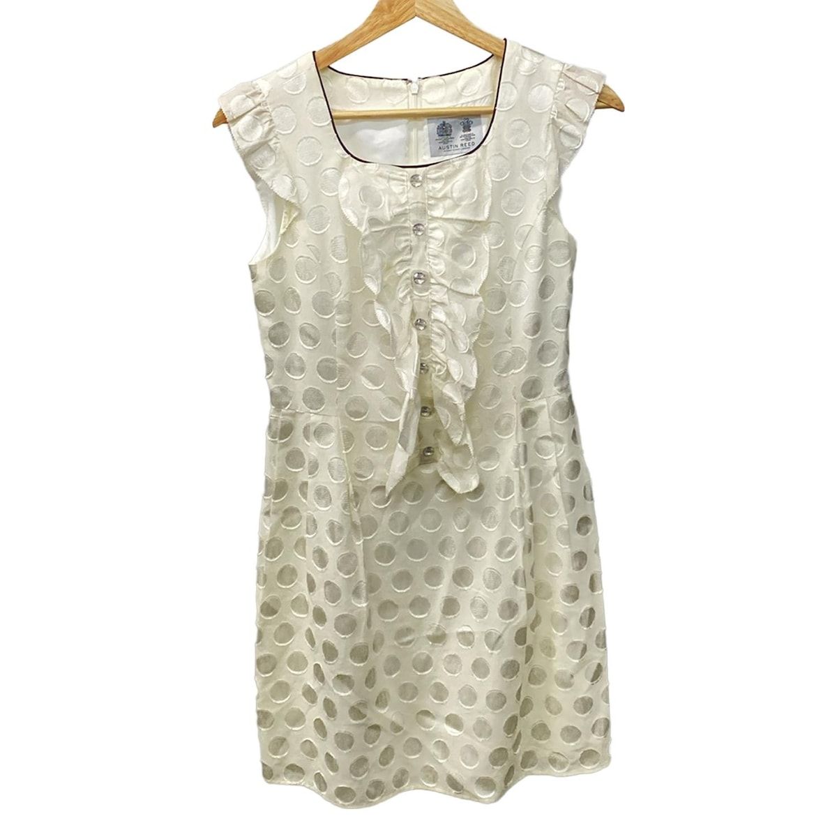タグ付未使用品 AUSTIN REED ビジューカットワンピース花柄レース38 Austin Reed(オースチンリード) ワンピース サイズ38 L レディース