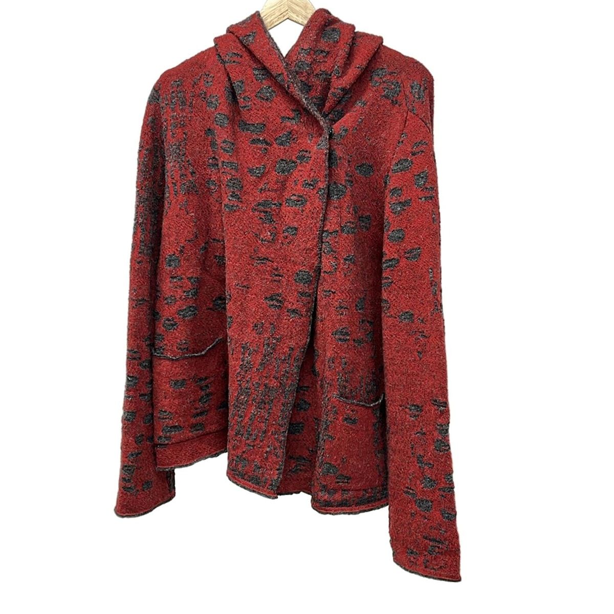 センソユニコ io comme io ドレープ 変形 ジャケット カーディガン io comme io(イオコムイオ センソユニコ) カーディガン サイズ42 L