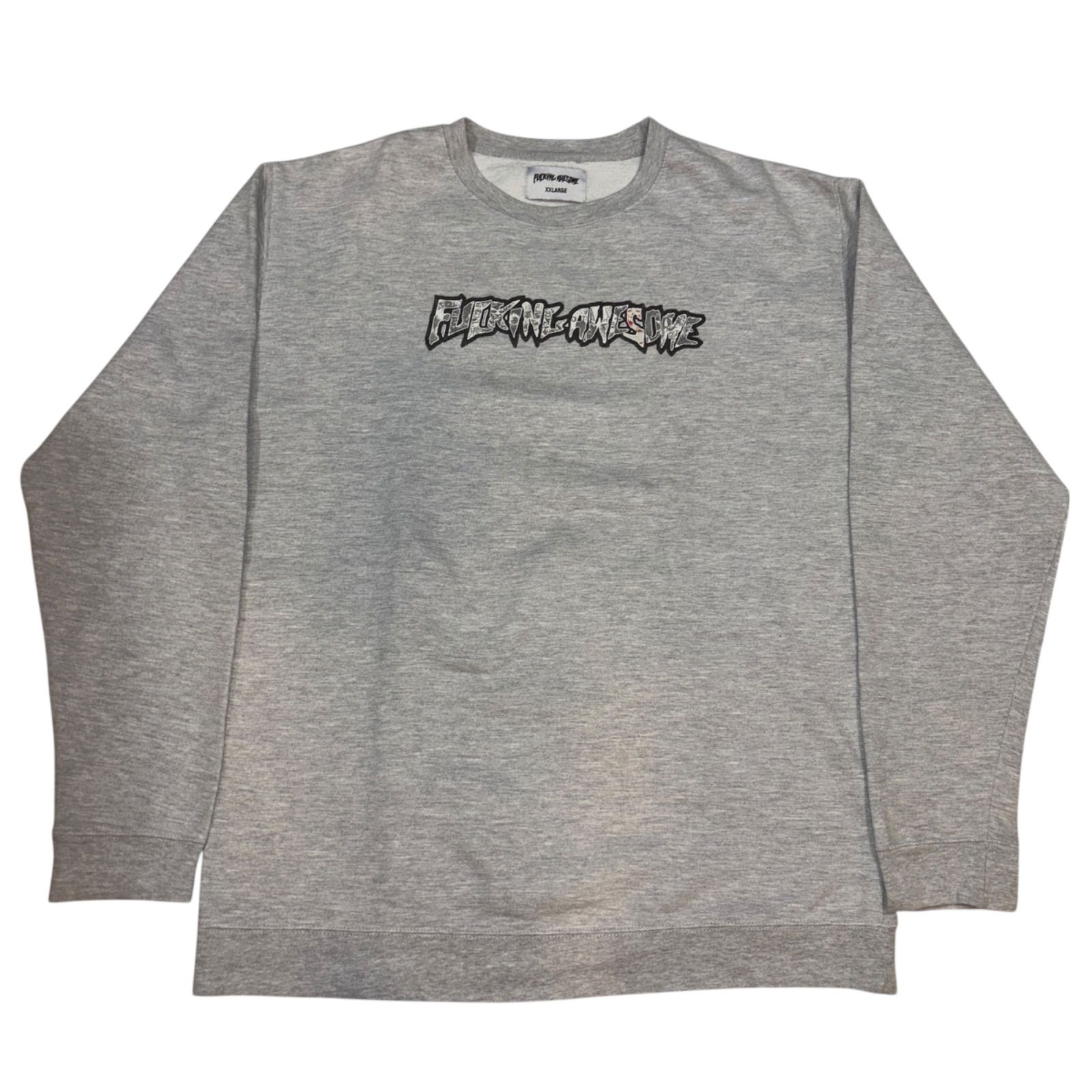 Fucking Awesome アッシュグレー XL Fucking Awesome Art Collage Sweat XXL アッシュグレー ファッキング