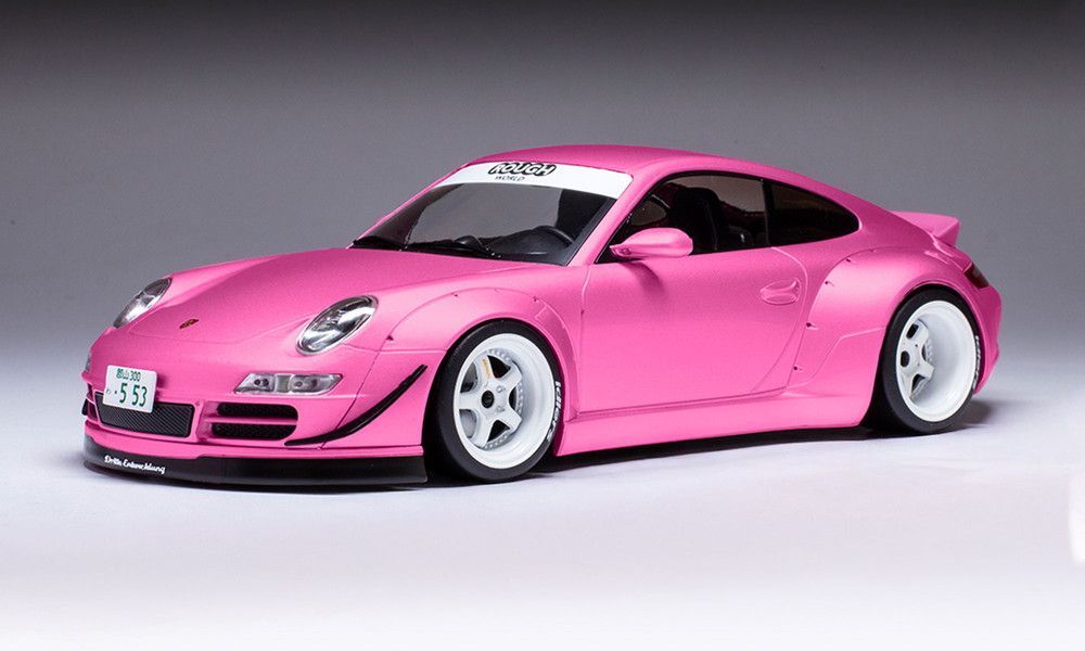 新品 IXO MODELS 1/18 RWB 997 ピンク 完成品ダイキャストミニカー