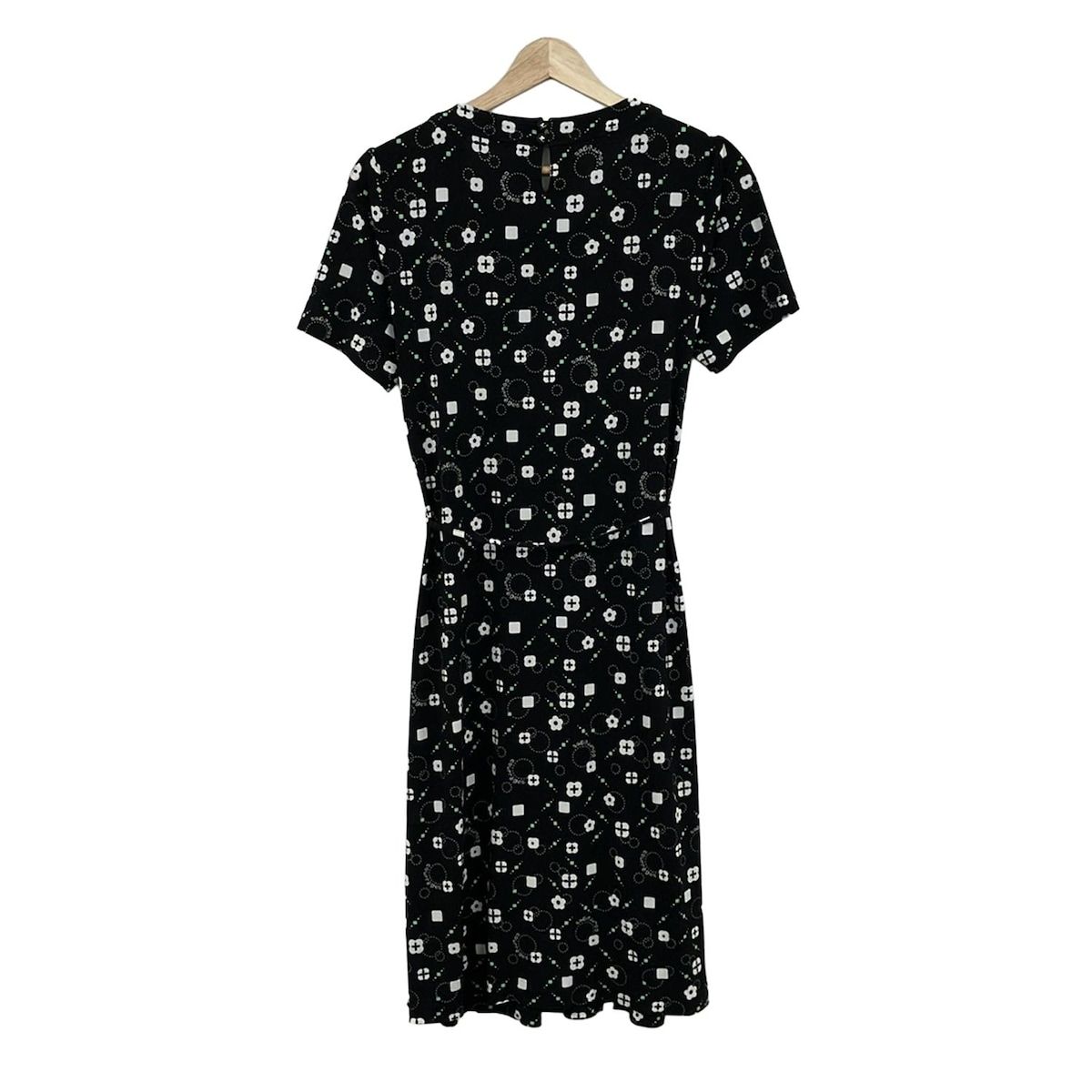 COURREGES(クレージュ) ワンピース サイズ38 M レディース美品 黒×白