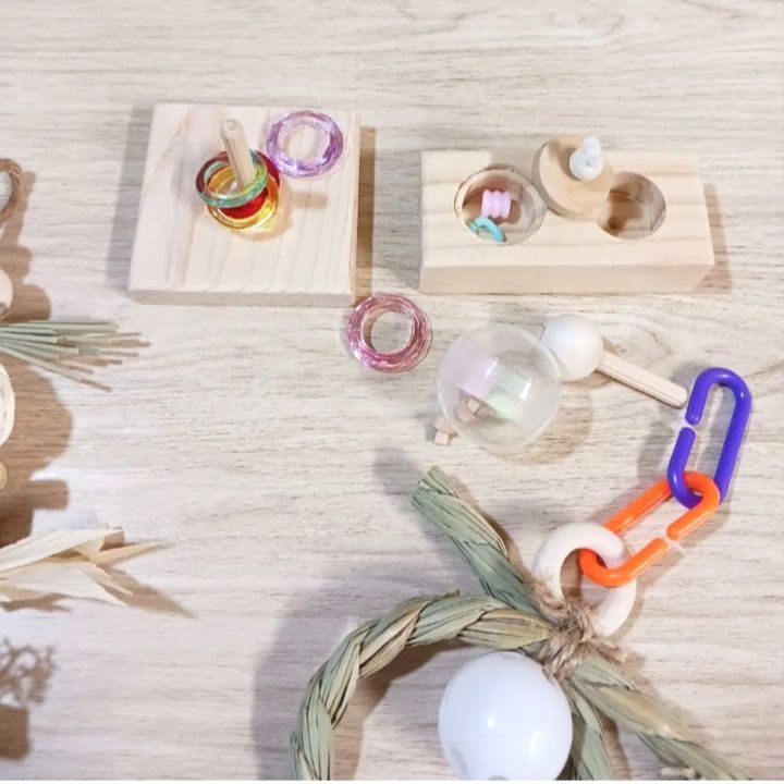 T6　自然素材　インコ　 ガジガジおもちゃ　バードトイセット　フォージングトイ T6 自然素材 インコ ガジガジおもちゃ バードトイセット フォージング