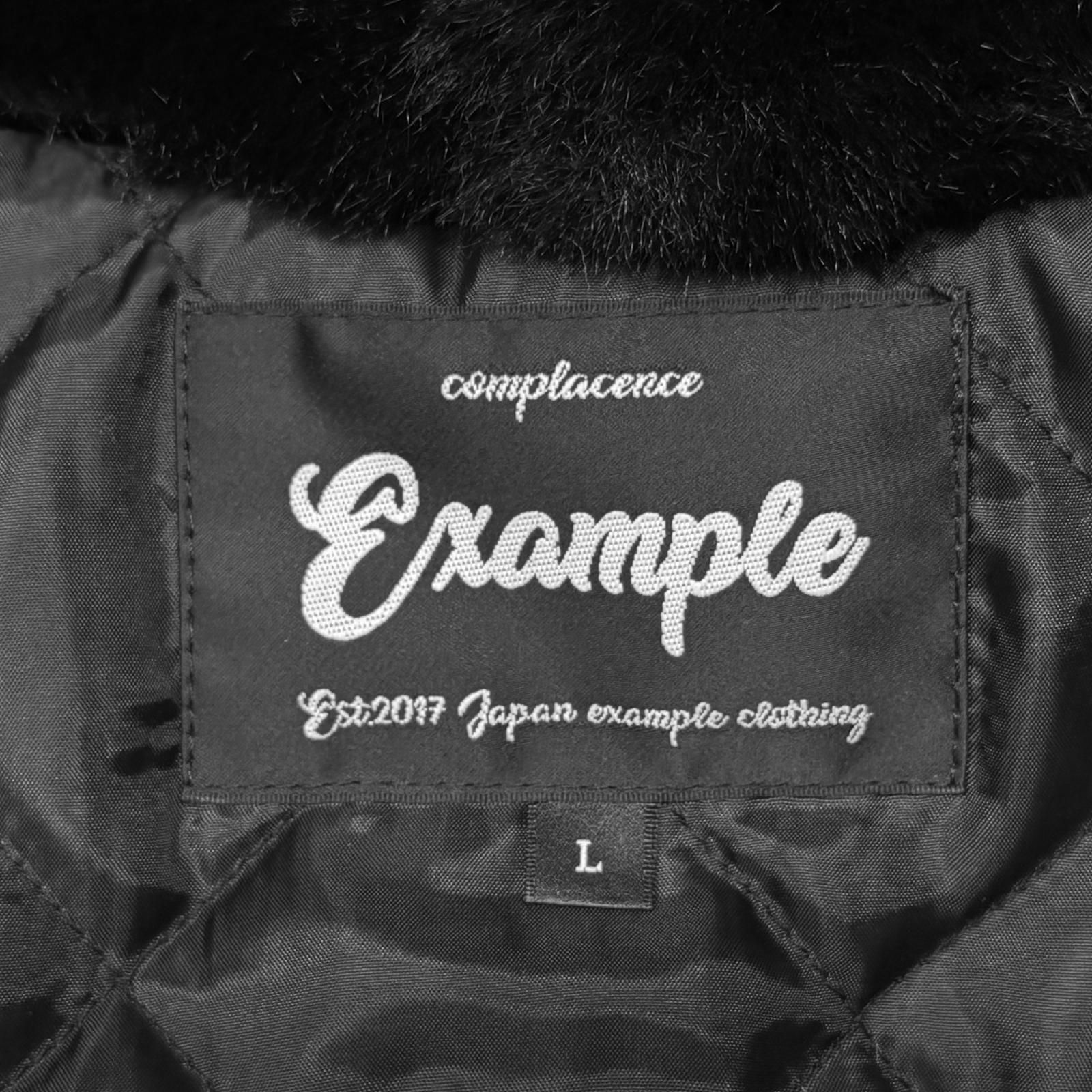 EXAMPLE バックロゴファージャケット ボアジャケット エグザンプル 