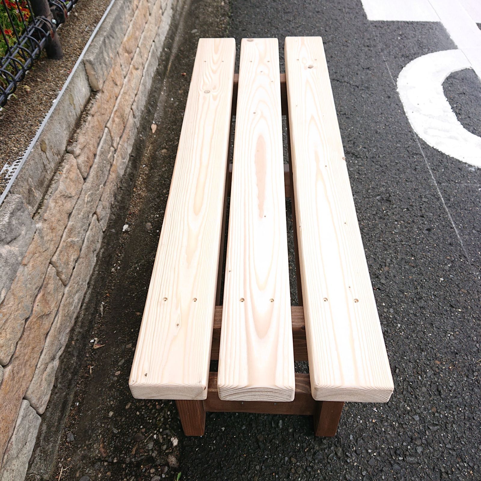 ベンチ 木製 87cmタイプ 高さ37cm 丈夫 多目的 椅子 スツール 屋外