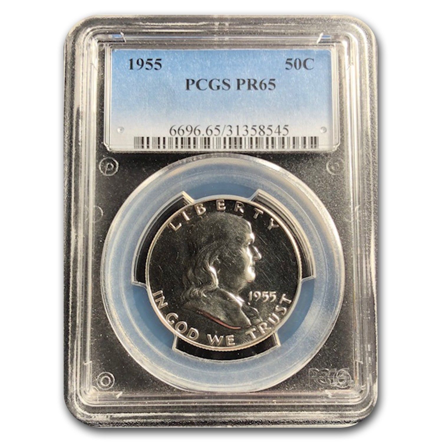 1955年フランクリンハーフダラーPR-65 PCGS - メルカリ