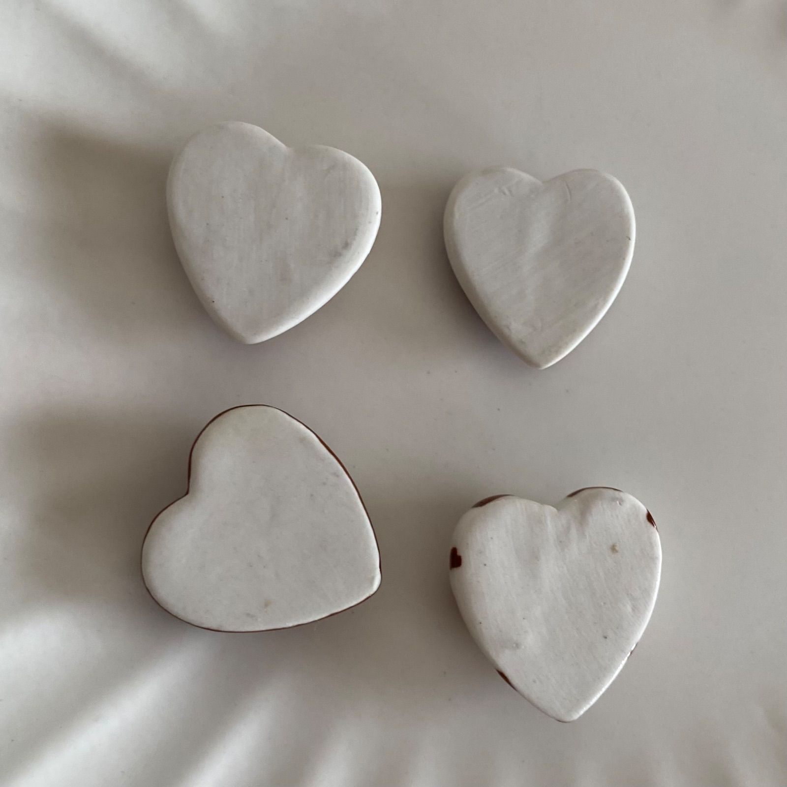 ハート型チョコレートのフェーブ②／4個セット／スイーツ／フランス