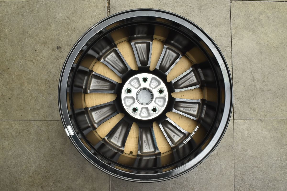 美品】スバル レヴォーグ VN5 STI Sport 純正 18in 7.5J +55 PCD114.3