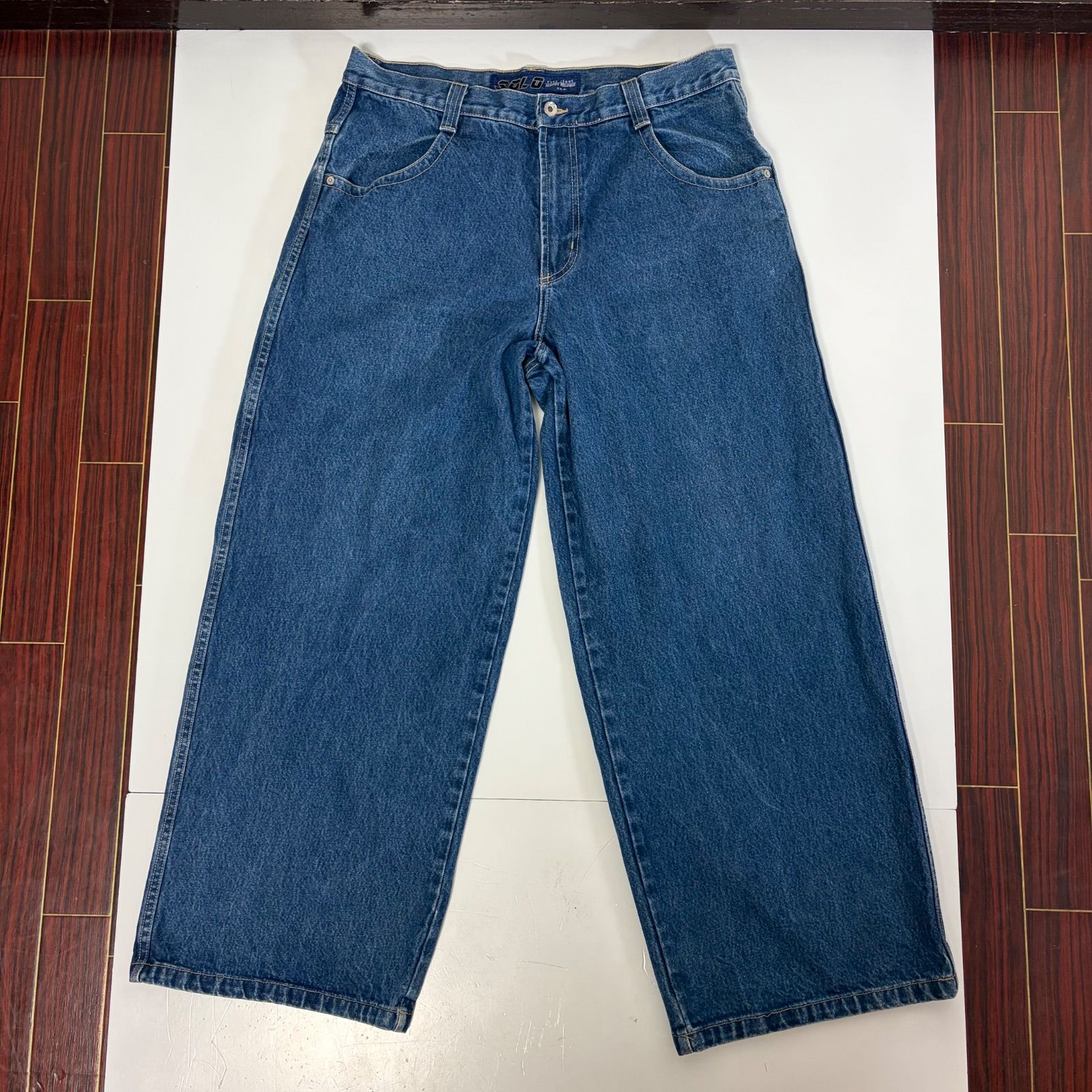 90s SOLO SEMORE ウルトラバギーパンツ デニム USA製 B-BOY TALON