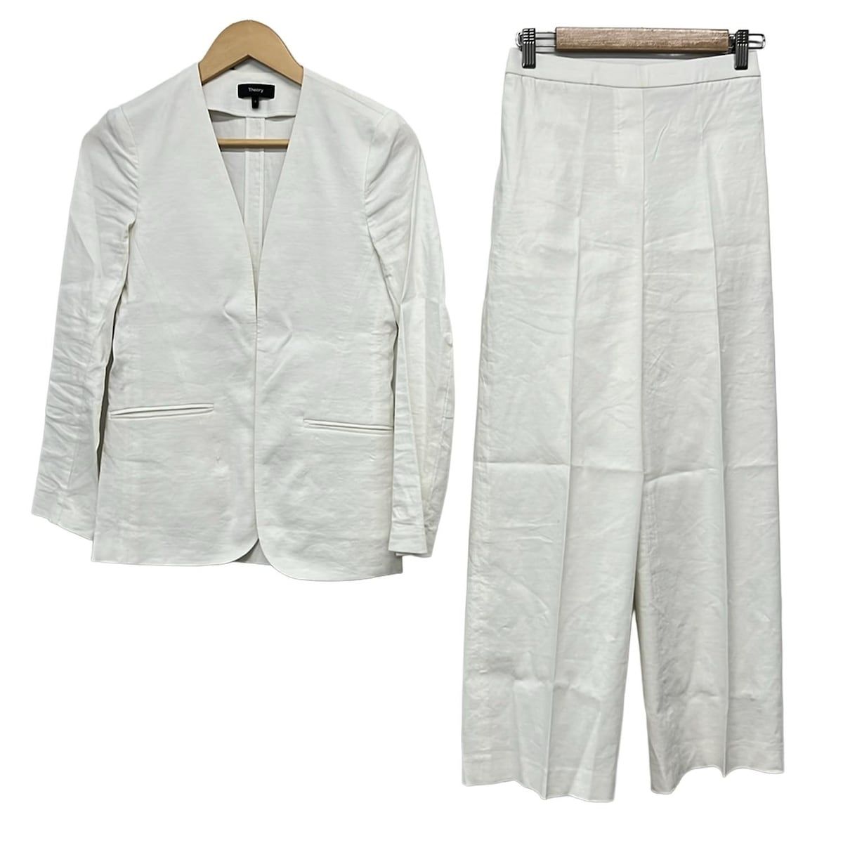theory(セオリー) レディースパンツスーツ レディース美品 - 白
