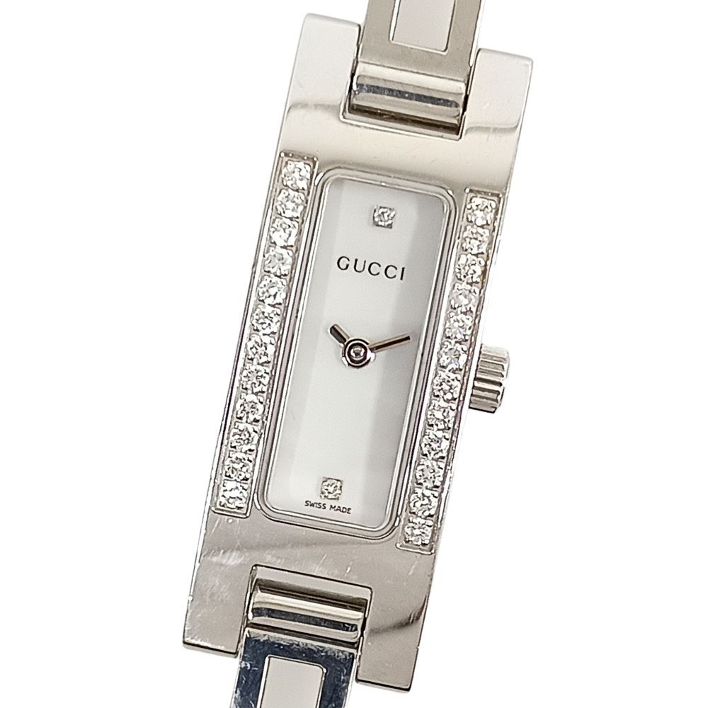 GUCCI グッチ 3900L ダイヤモンドベゼル 26P シェル文字盤 クォーツ