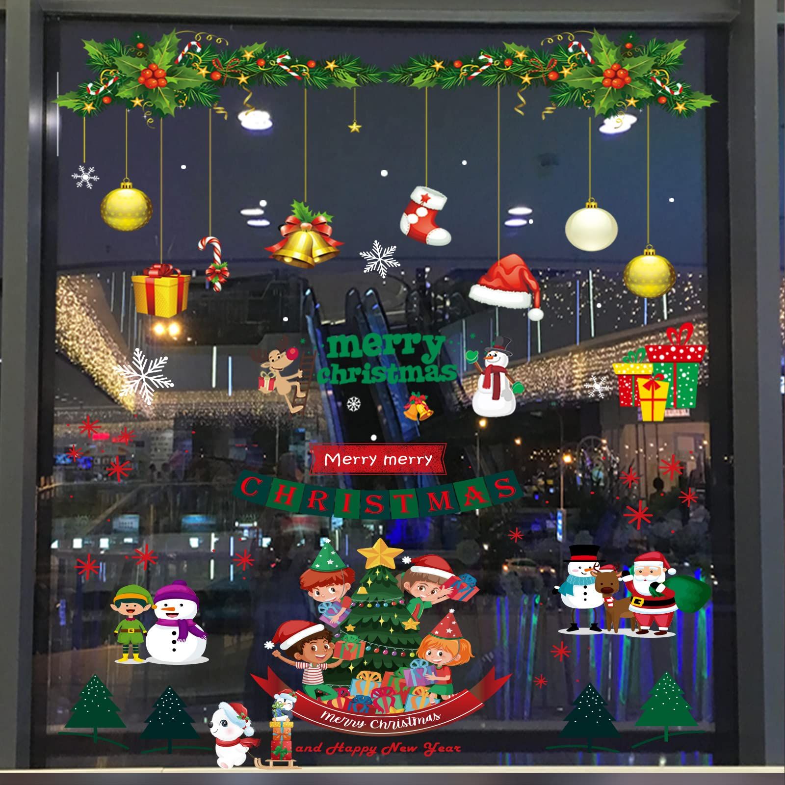 静電ステッカー 窓ステッカー ウォールステッカー 飾り 35x50cm 4枚