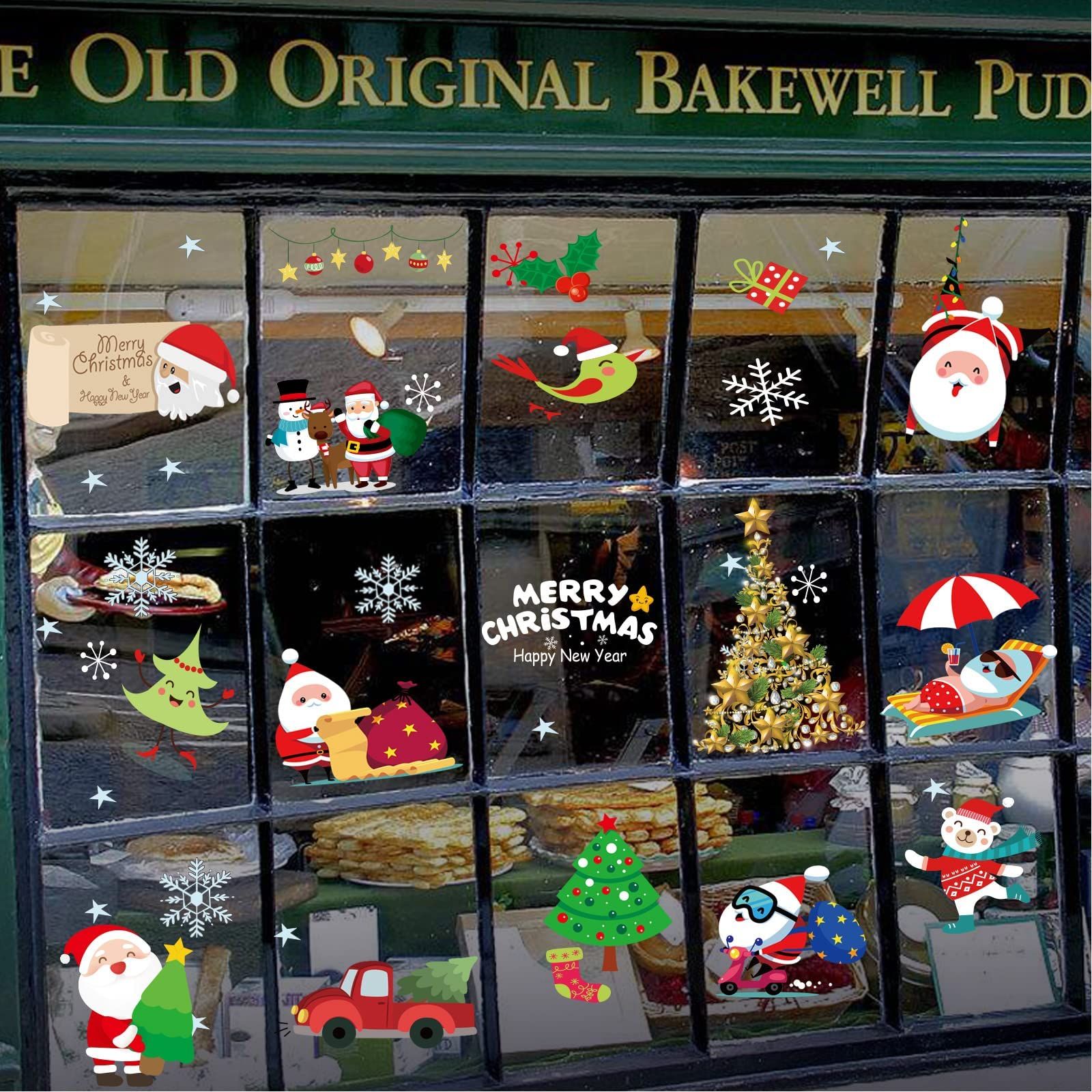 静電ステッカー 窓ステッカー ウォールステッカー 飾り 35x50cm 4枚