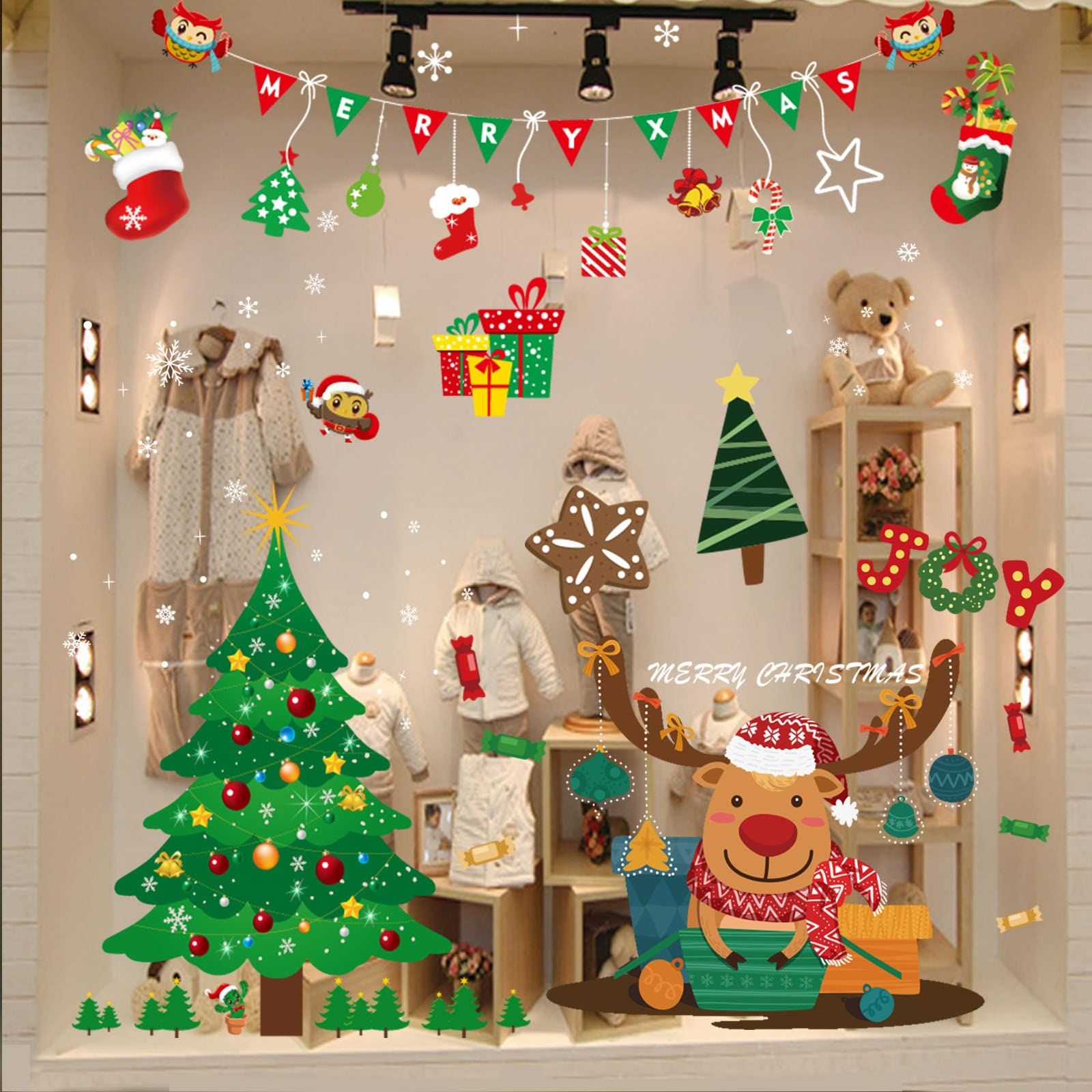 静電ステッカー 窓ステッカー ウォールステッカー 飾り 35x50cm 4枚