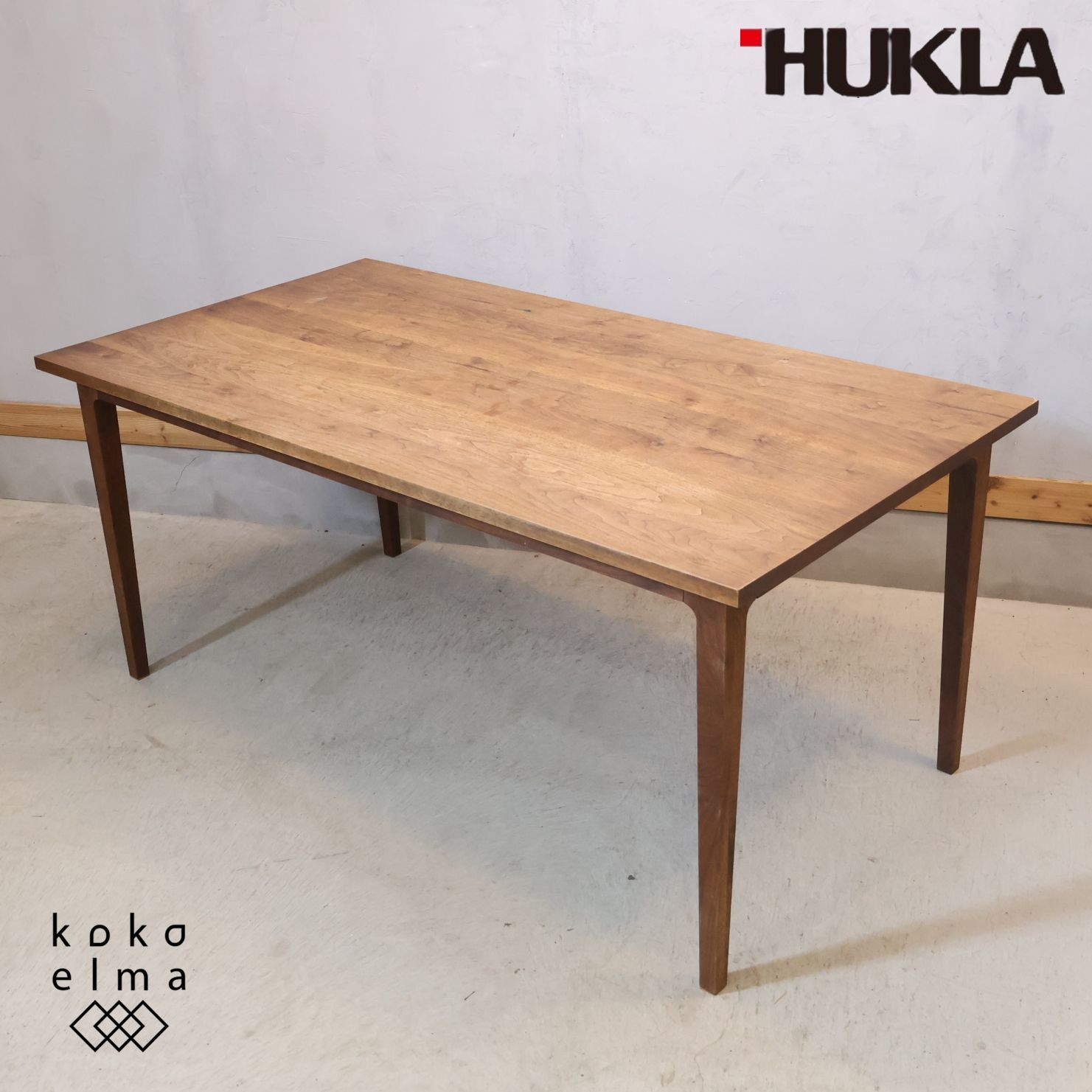 HUKLA 日本フクラ TDS ダイニングテーブル ウォールナット材 天然木 