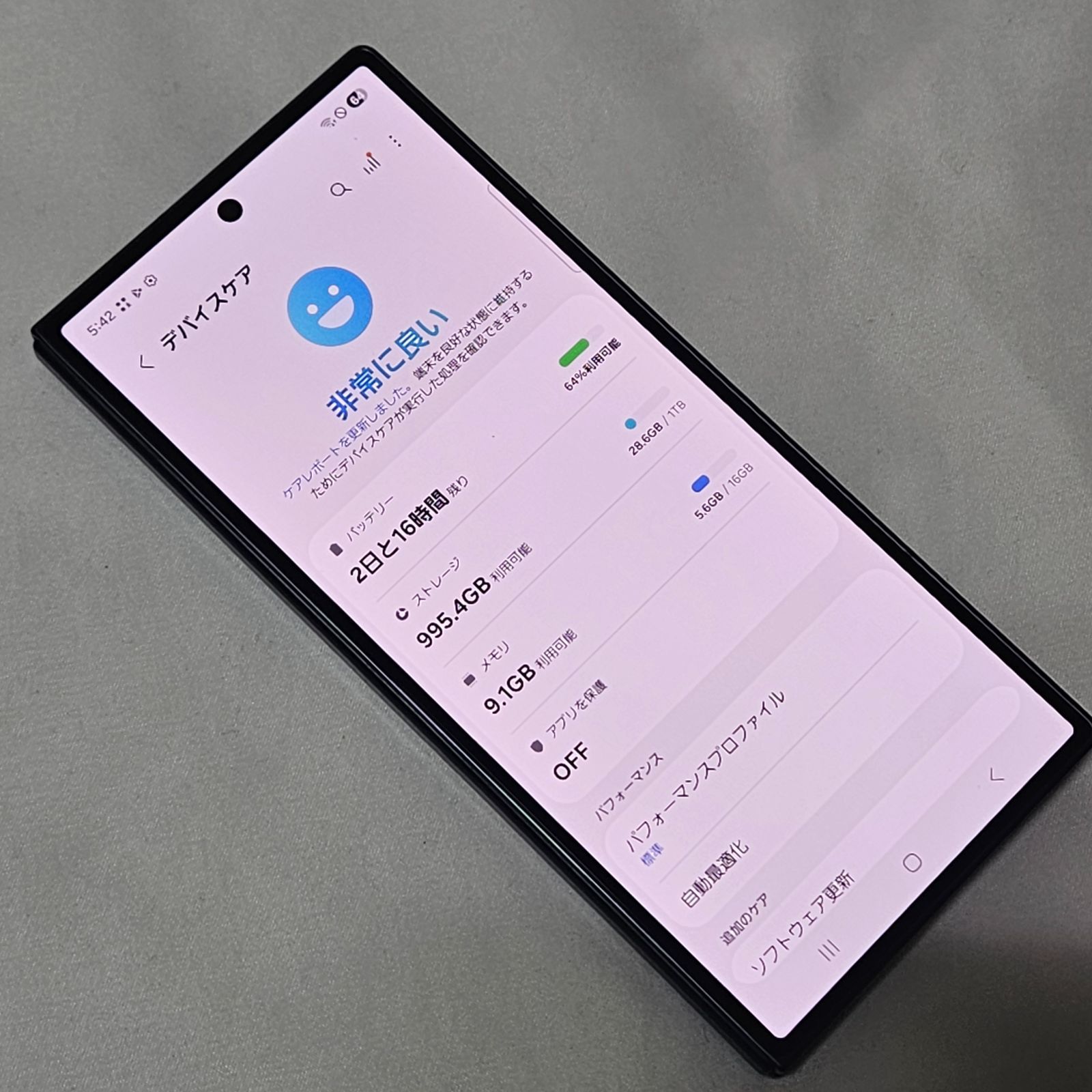 Galaxy z fold7 1TB SM-F966Q 国内版 - メルカリ