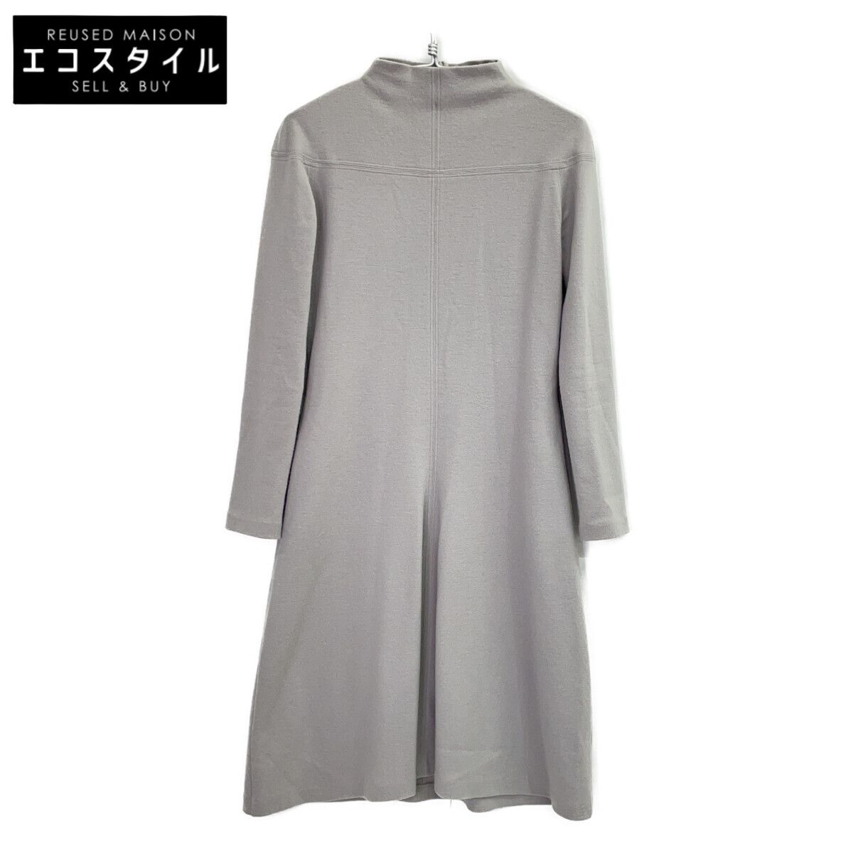 ジル・サンダーウールワンピース34 JIL SANDER ジルサンダー JSPN710003 ｸﾞﾚｰ ｳｰﾙ ﾜﾝﾋﾟｰｽ 34 - メルカリ