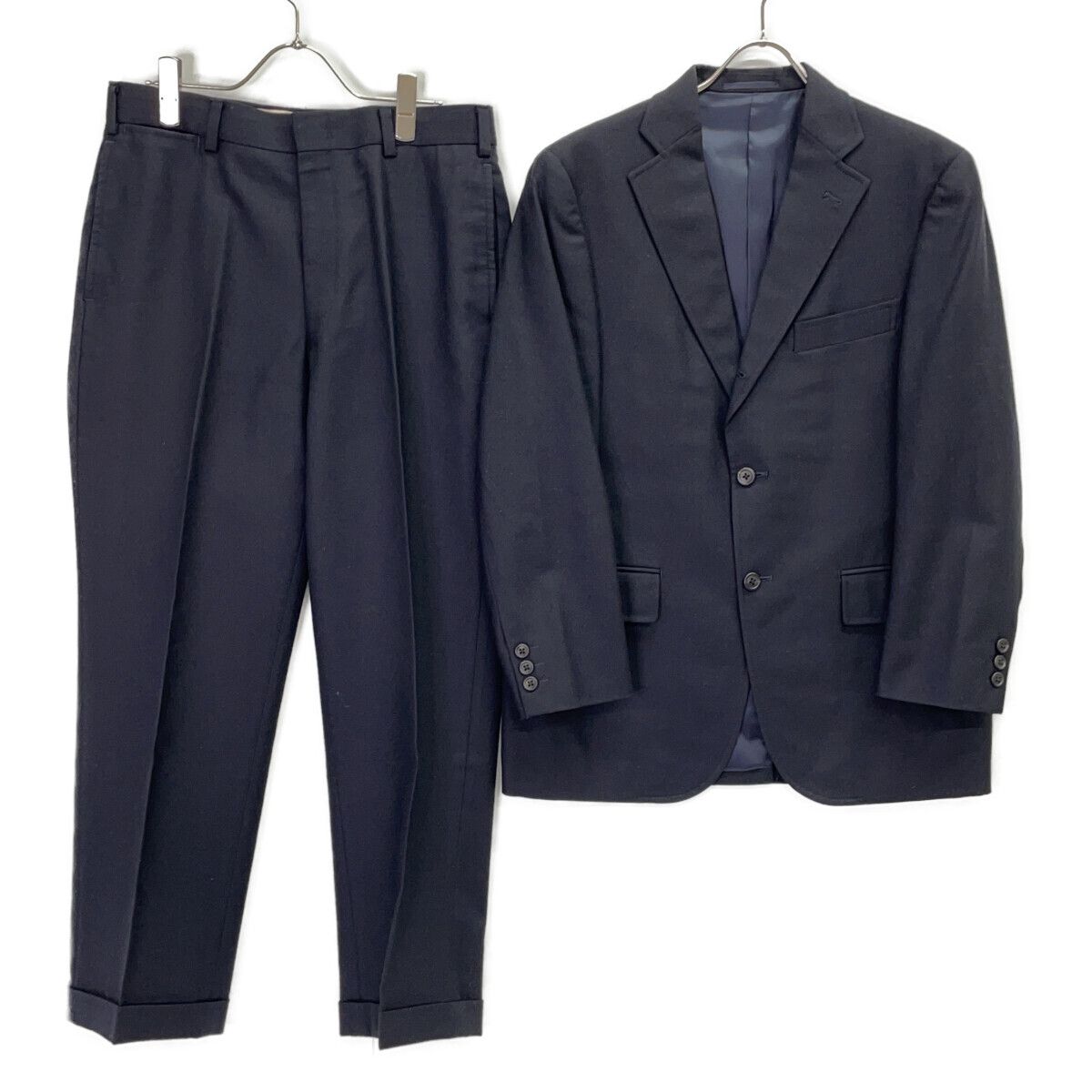 J.PRESS ジェイプレス ﾈｲﾋﾞｰ ｳｰﾙ100 AUTHENTIC MODEL ｽｰﾂｾｯﾄｱｯﾌﾟ