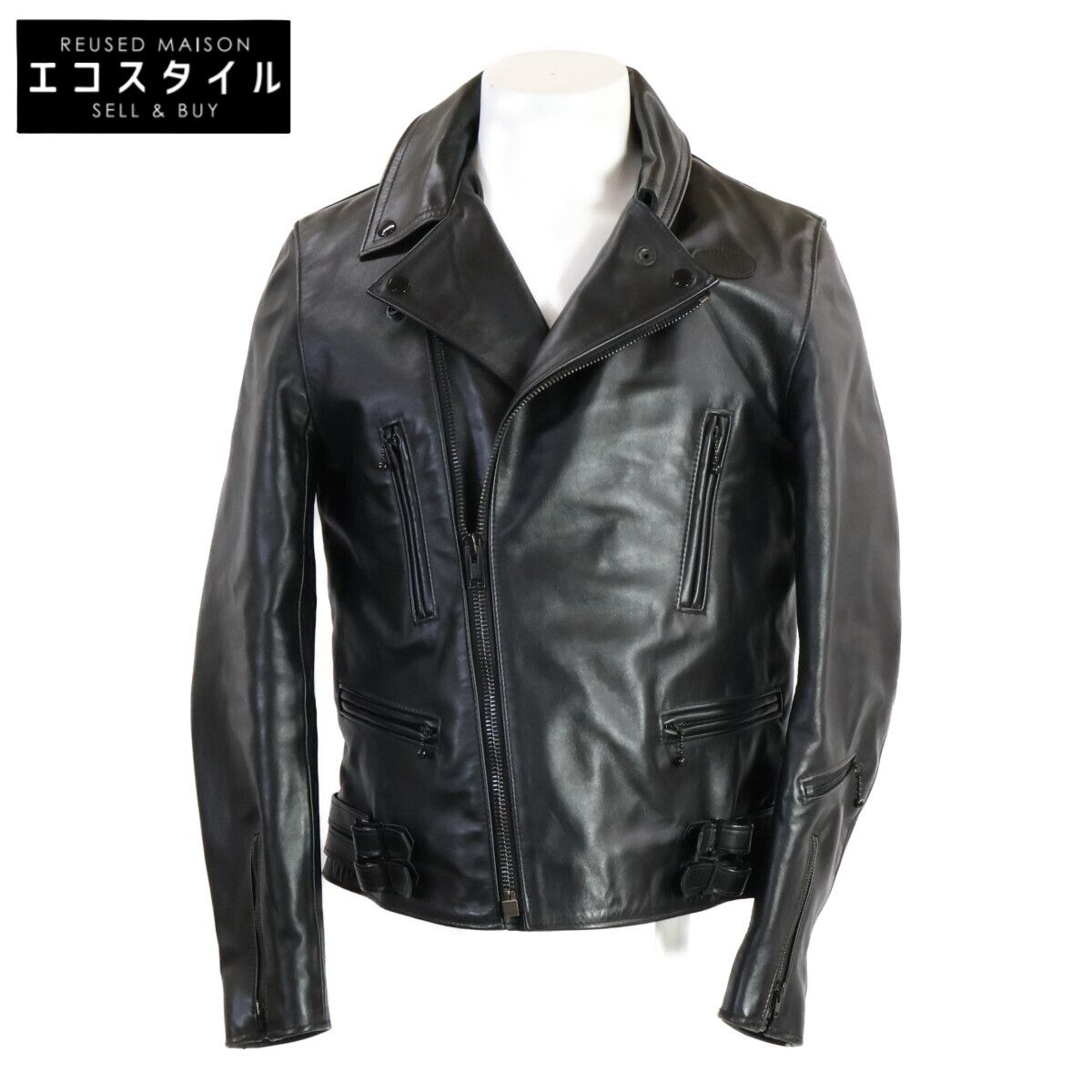 Lewis Leathers ルイスレザー blackmarket COMME des GARCONS KS-J001 ホースハイド ダブルライダース 40