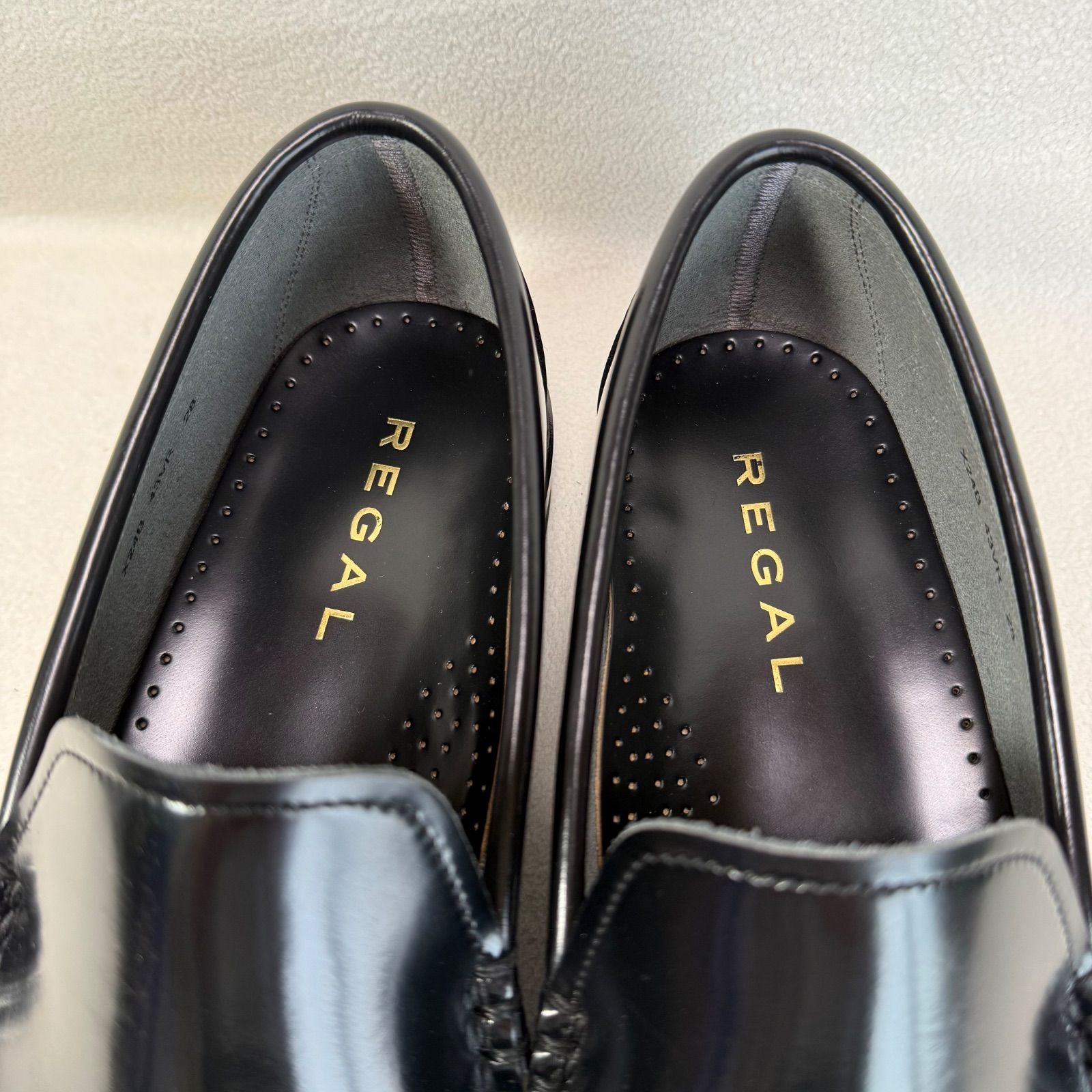 極美品・サイズ28.0✨リーガル 43VR コブラヴァンプ ガラスレザー