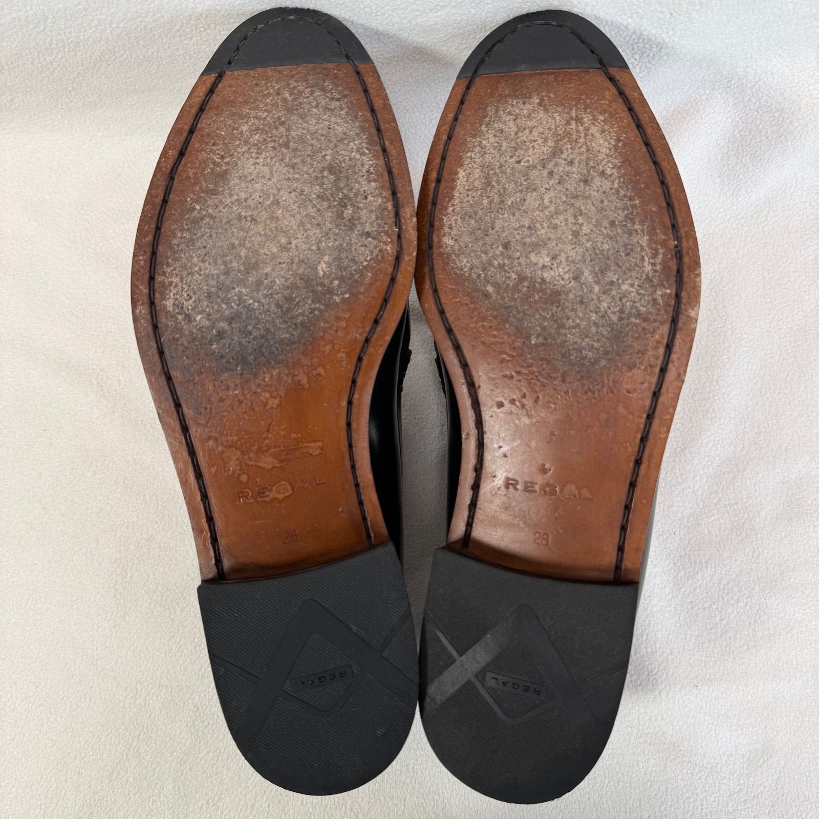 極美品・サイズ28.0✨リーガル 43VR コブラヴァンプ ガラスレザー