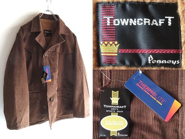 未使用 タグ付 TOWNCRAFT タウンクラフト 70S RANCHER COAT ビンテージ