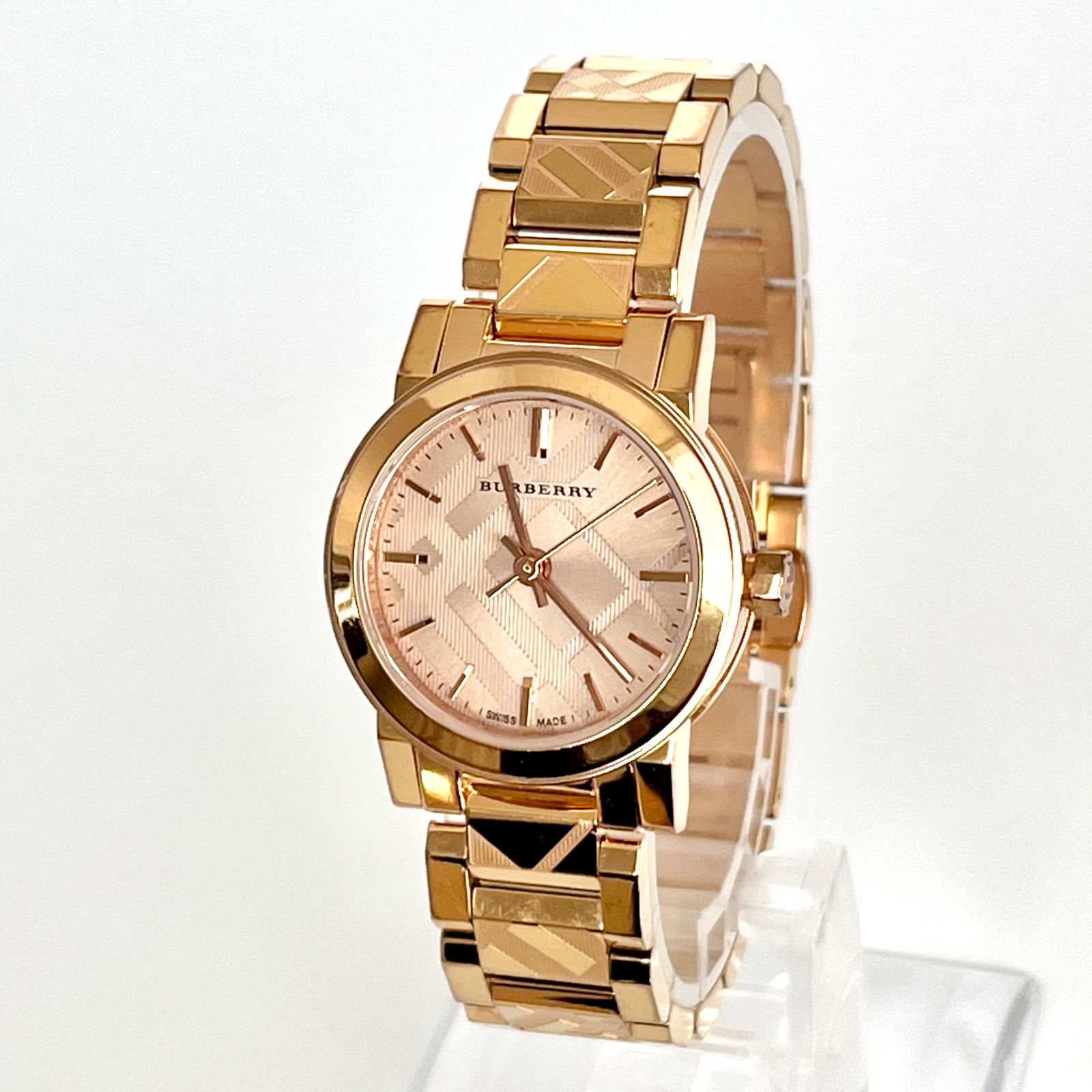 バーバリー BU9235 レディース 腕時計 磨き済み 美品】BURBERRY 電池