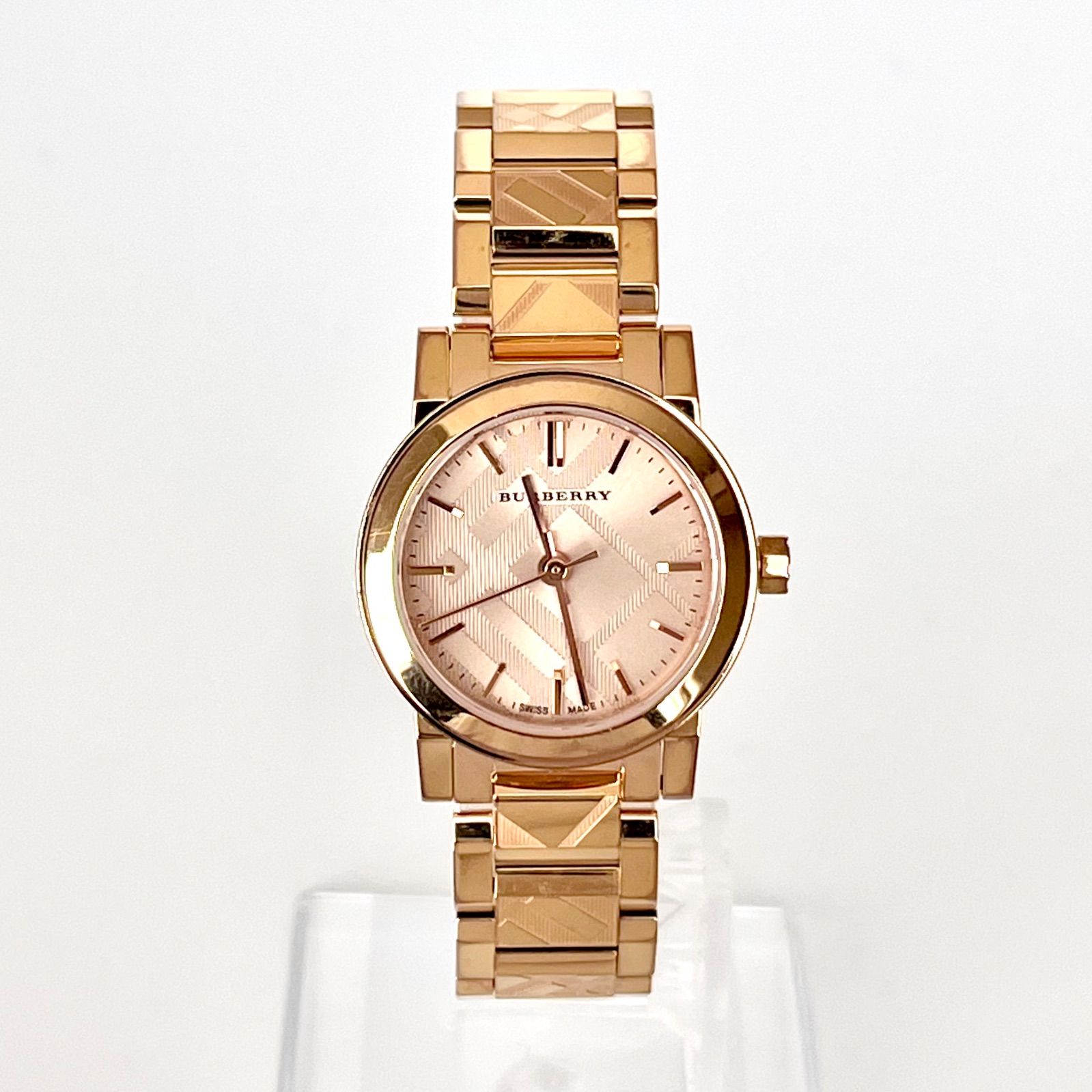 バーバリー BU9235 レディース 腕時計 磨き済み 美品】BURBERRY 電池