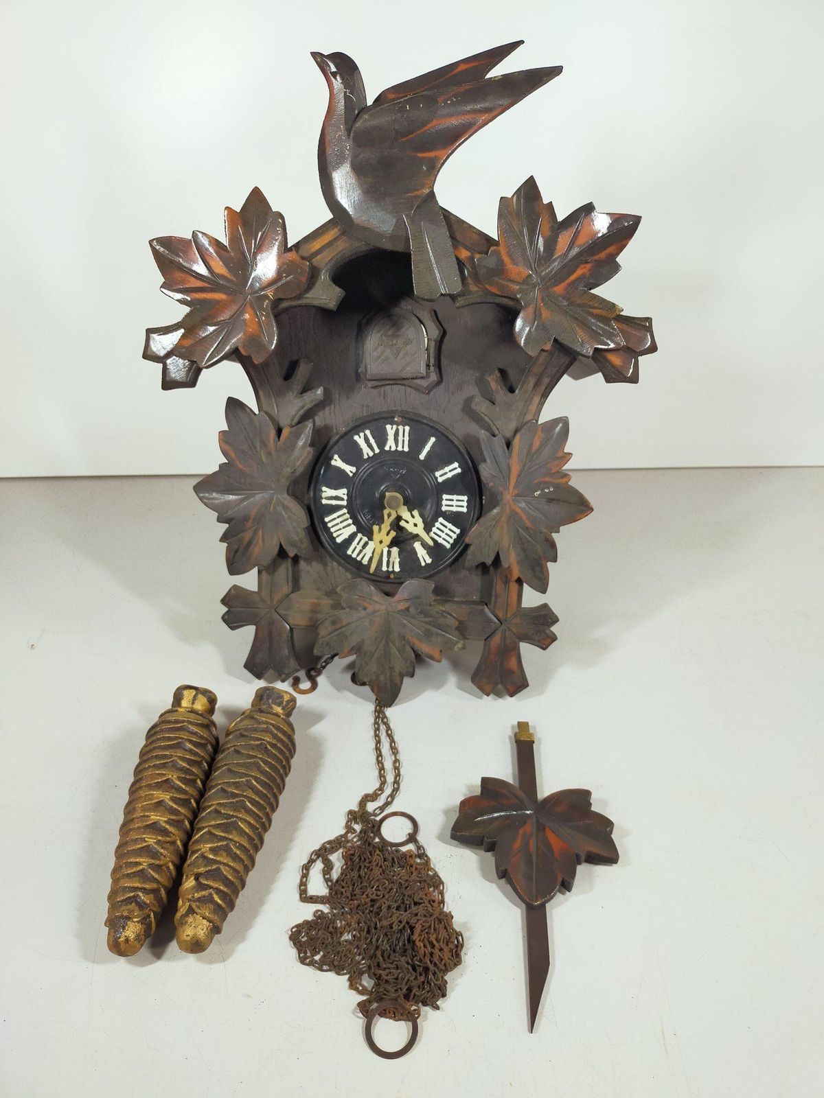 木製 鳩時計 CUCKOO CLOCK 振り子時計 アンティーク ビンテージ 昭和