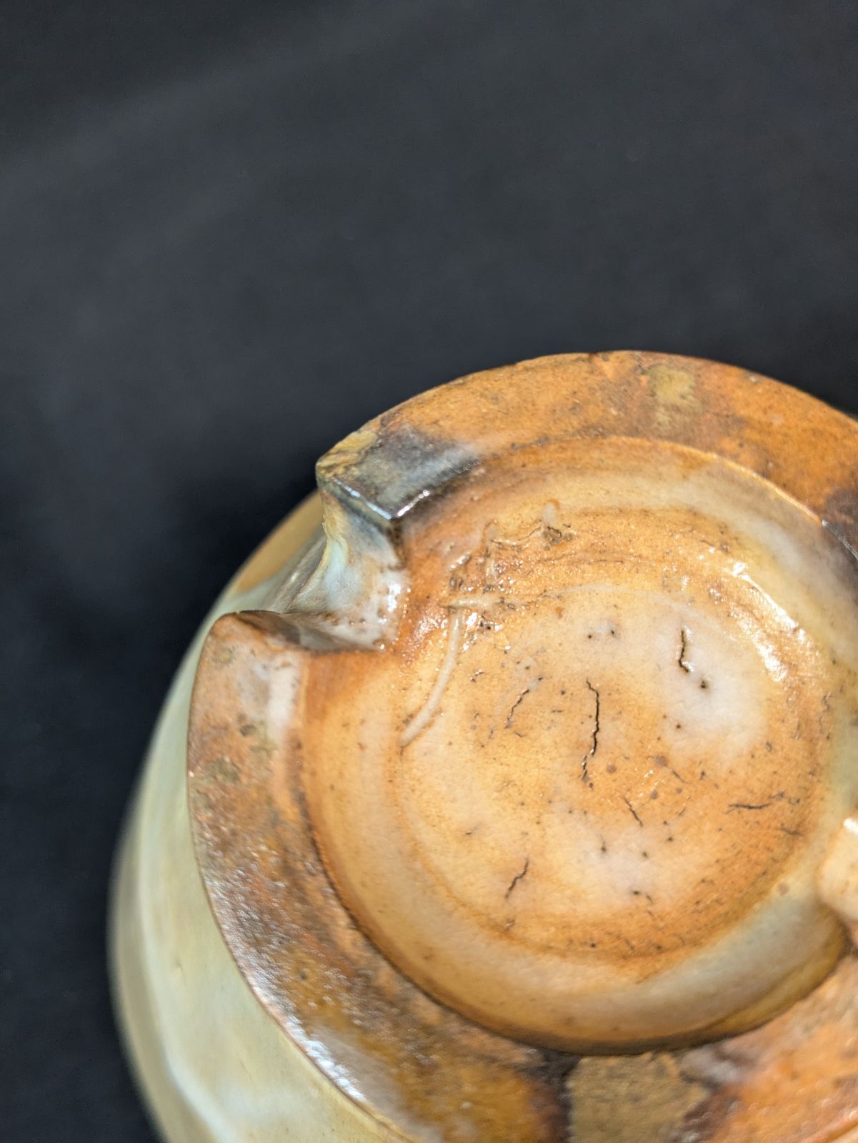 表千家 堀内宗博（長生庵12世）書付】萩茶碗 松延窯 金子松延作 切高台