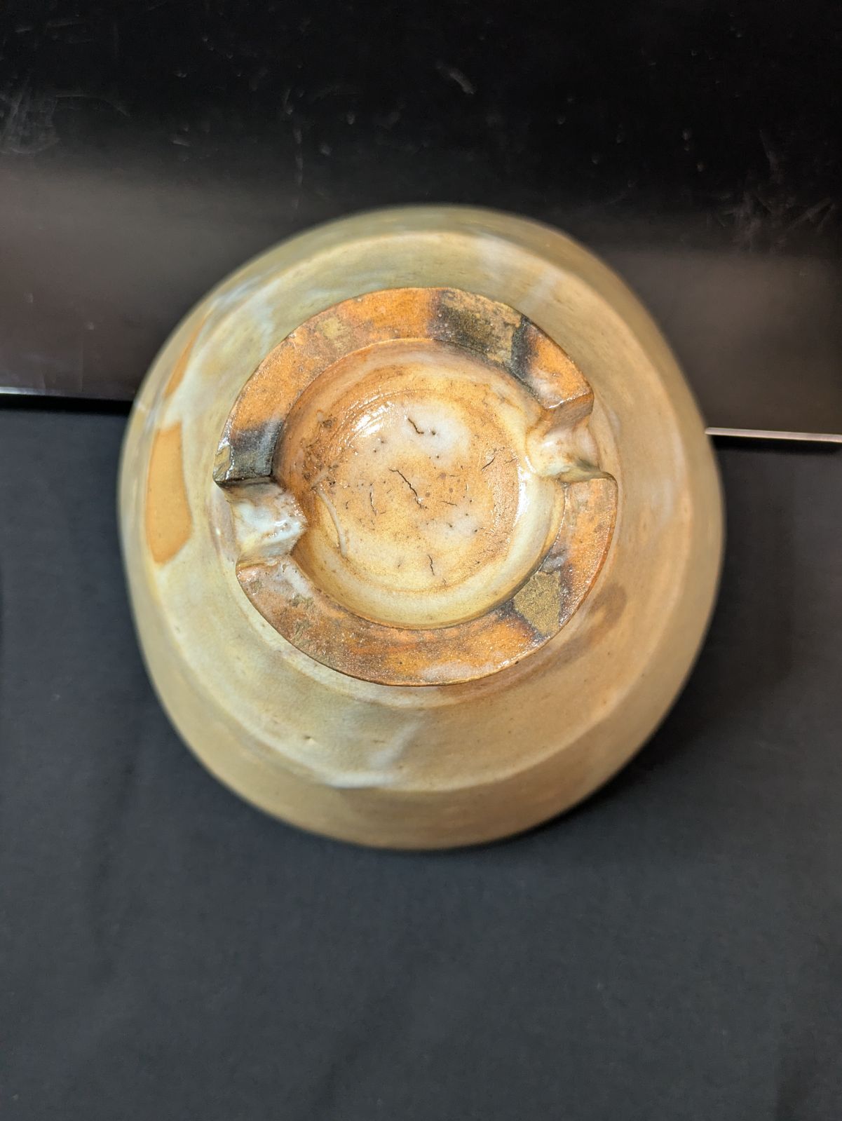 表千家 堀内宗博（長生庵12世）書付】萩茶碗 松延窯 金子松延作 切高台