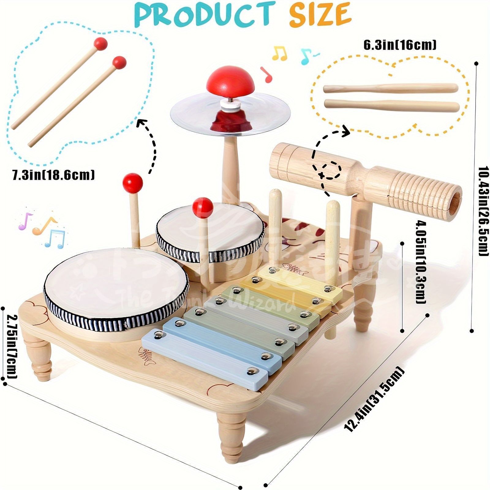 人気商品◇キッズドラムセット 幼児用 キッズ音楽器具 タンバリン付き 10in1 パーカッション木製ベビートイ 啓発知能開発早期教育教材 キシロフォン  誕生日 ハロウィン クリスマスギフト CZH131P409 - メルカリ 木製子供用ドラムセット おもちゃ打楽器 3歳〜 指先発達教育 幼児向け楽器セット 誕生日プレゼント 音楽遊び リズム感育成 初めての