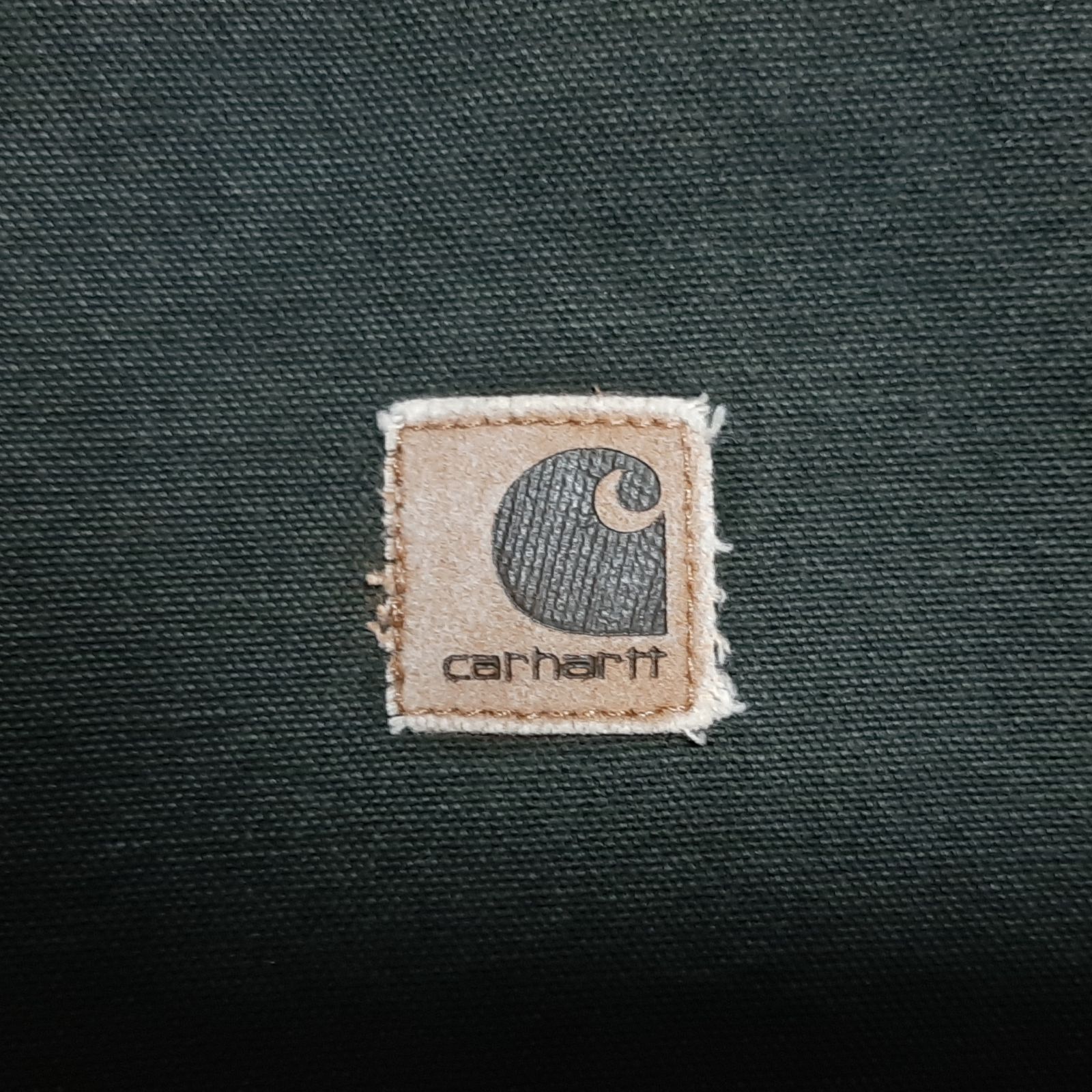 Carhartt デトロイトジャケット ノーチェストポケット ぺトロール 革ロゴ size L】モスグリーン カーハート デトロイトジャケット ノーチェスト