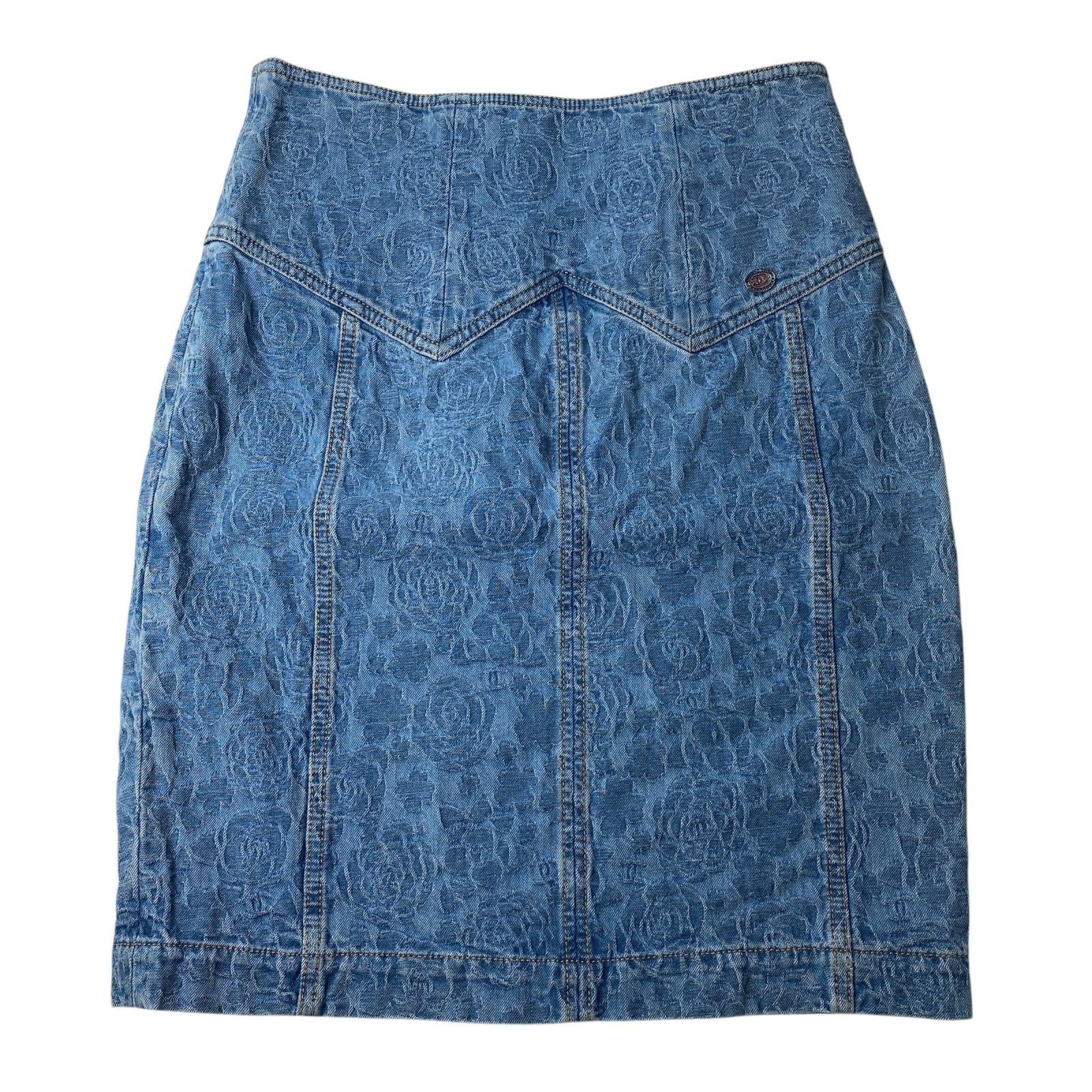 未使用 シャネル CHANEL レディース ココマーク カメリア デニム