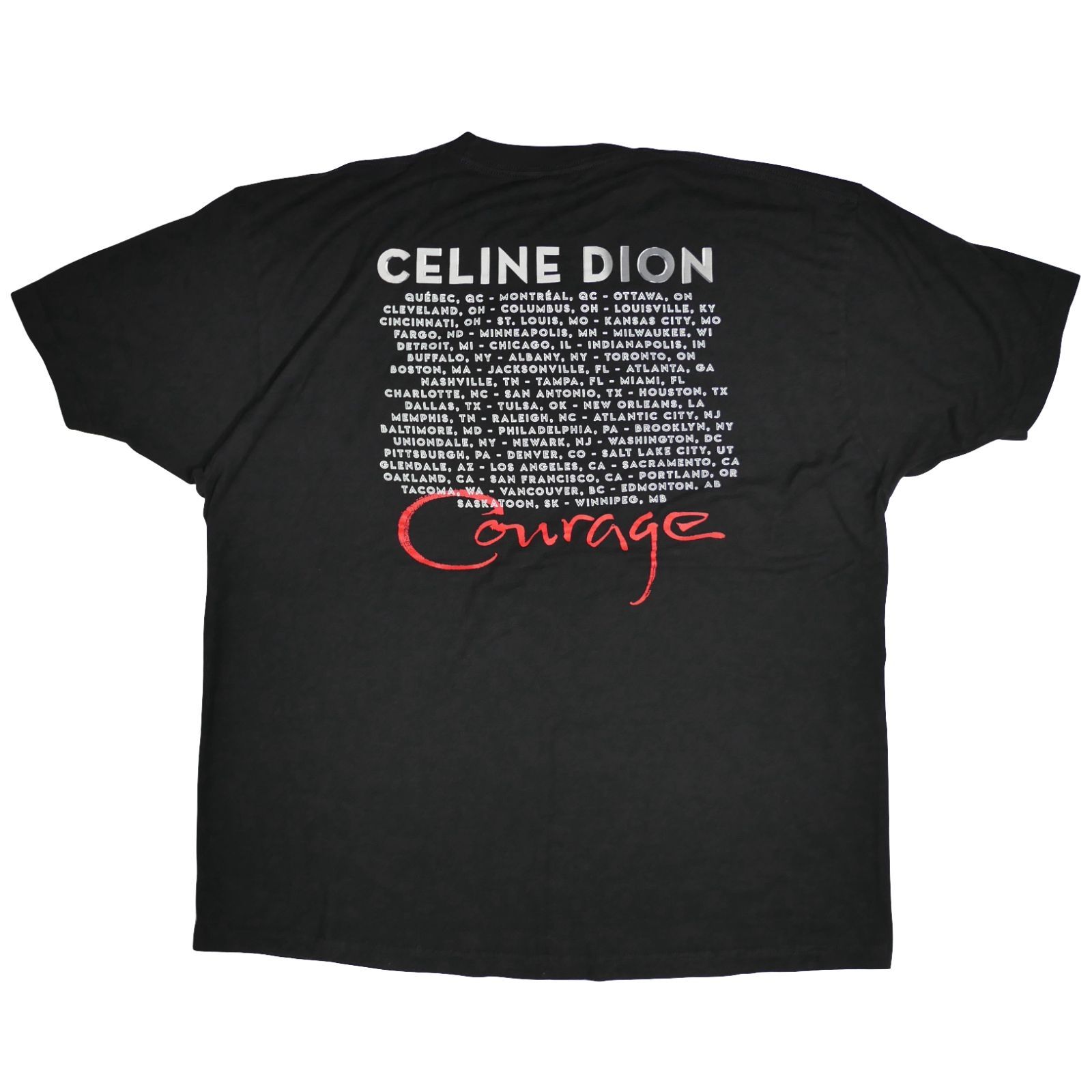 2XL】Celine Dion セリーヌディオン Courage Tour Tシャツ - メルカリ
