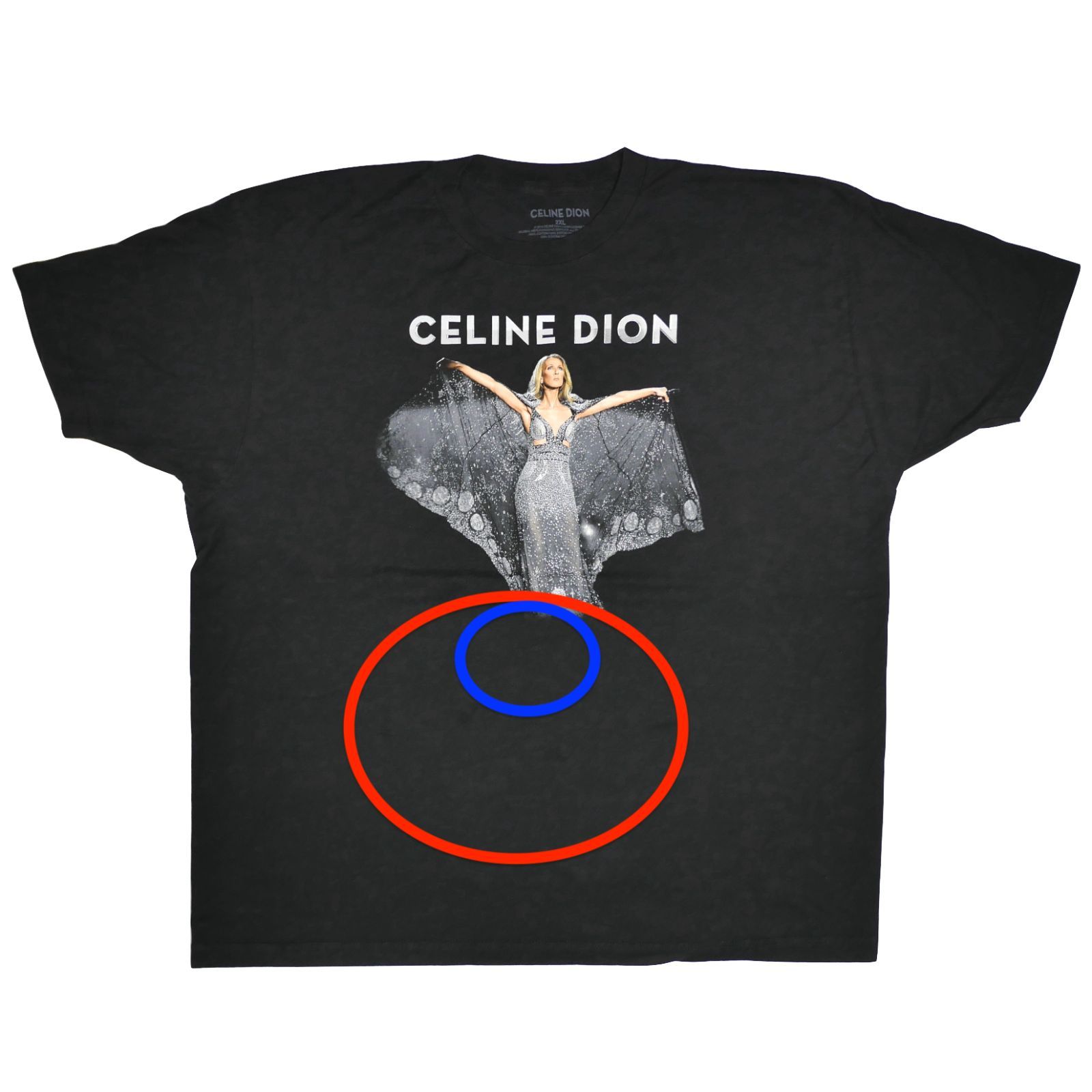 2XL】Celine Dion セリーヌディオン Courage Tour Tシャツ - メルカリ