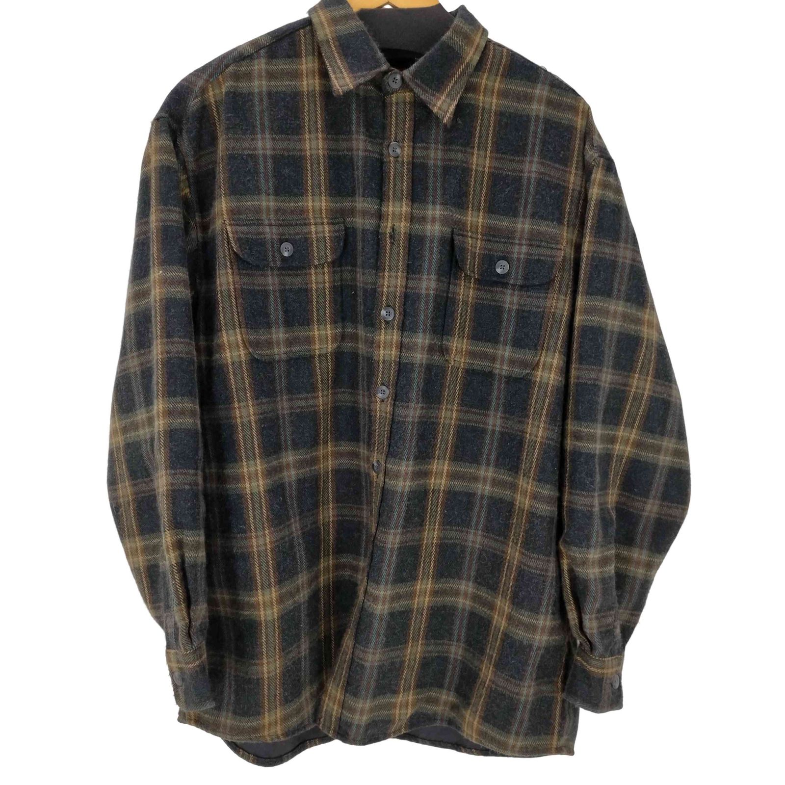 セントジョンズベイ STJOHNS BAY 90S アクリル ウール チェック L/S