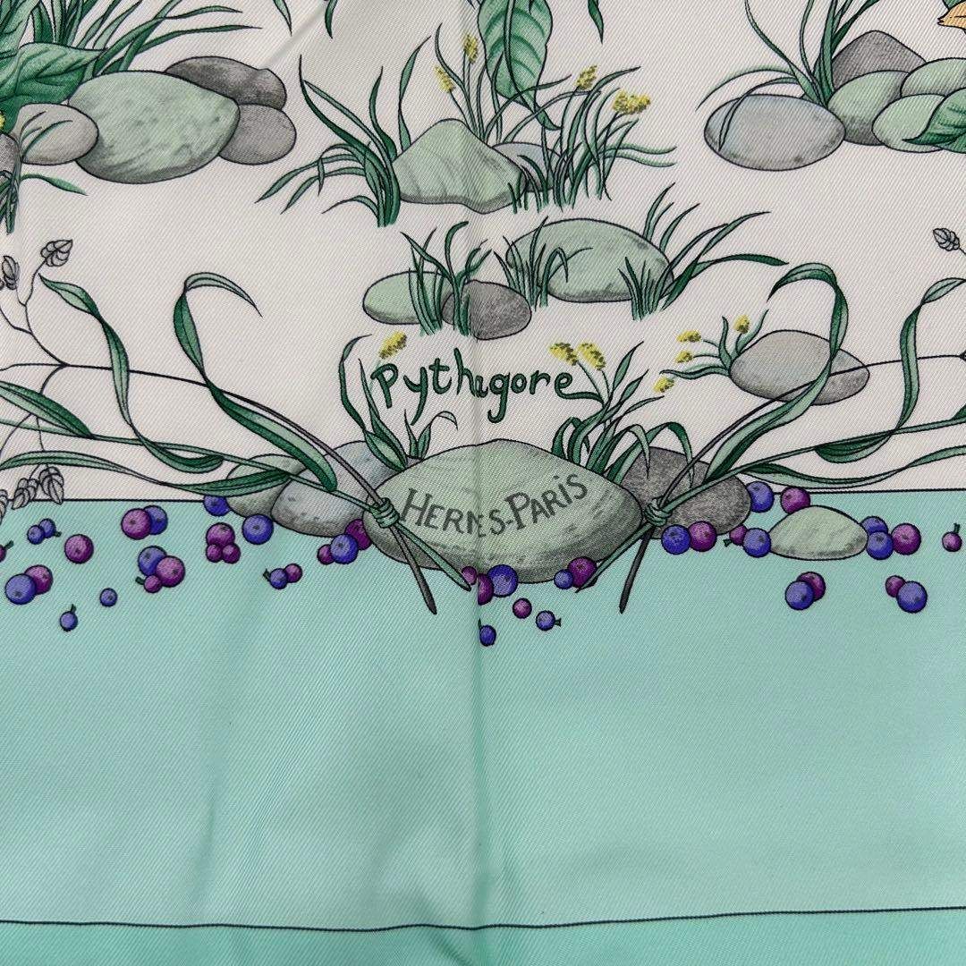 未使用品 HERMES エルメス カレ90 スカーフ Pythagore ピタゴラス