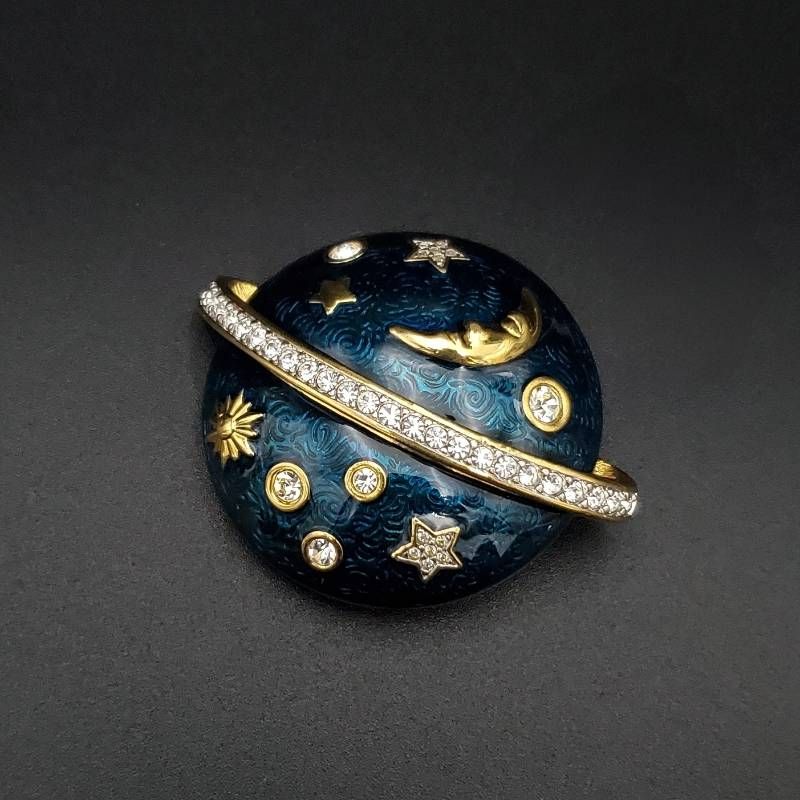 SWAROVSKI スワロフスキー ブローチ クリスタル ラインストーン 宇宙