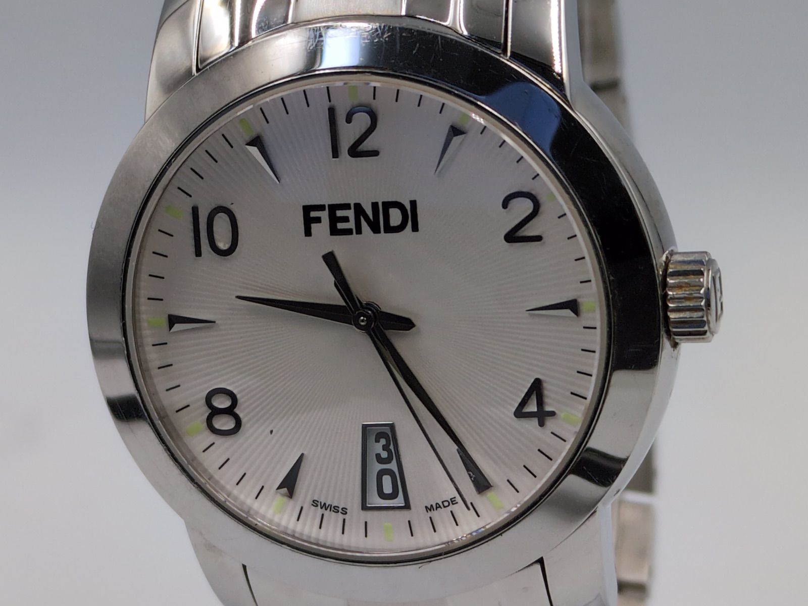 FENDI フェンディ 腕時計 ペアサイズ 大小2本セット ステンレス デイト